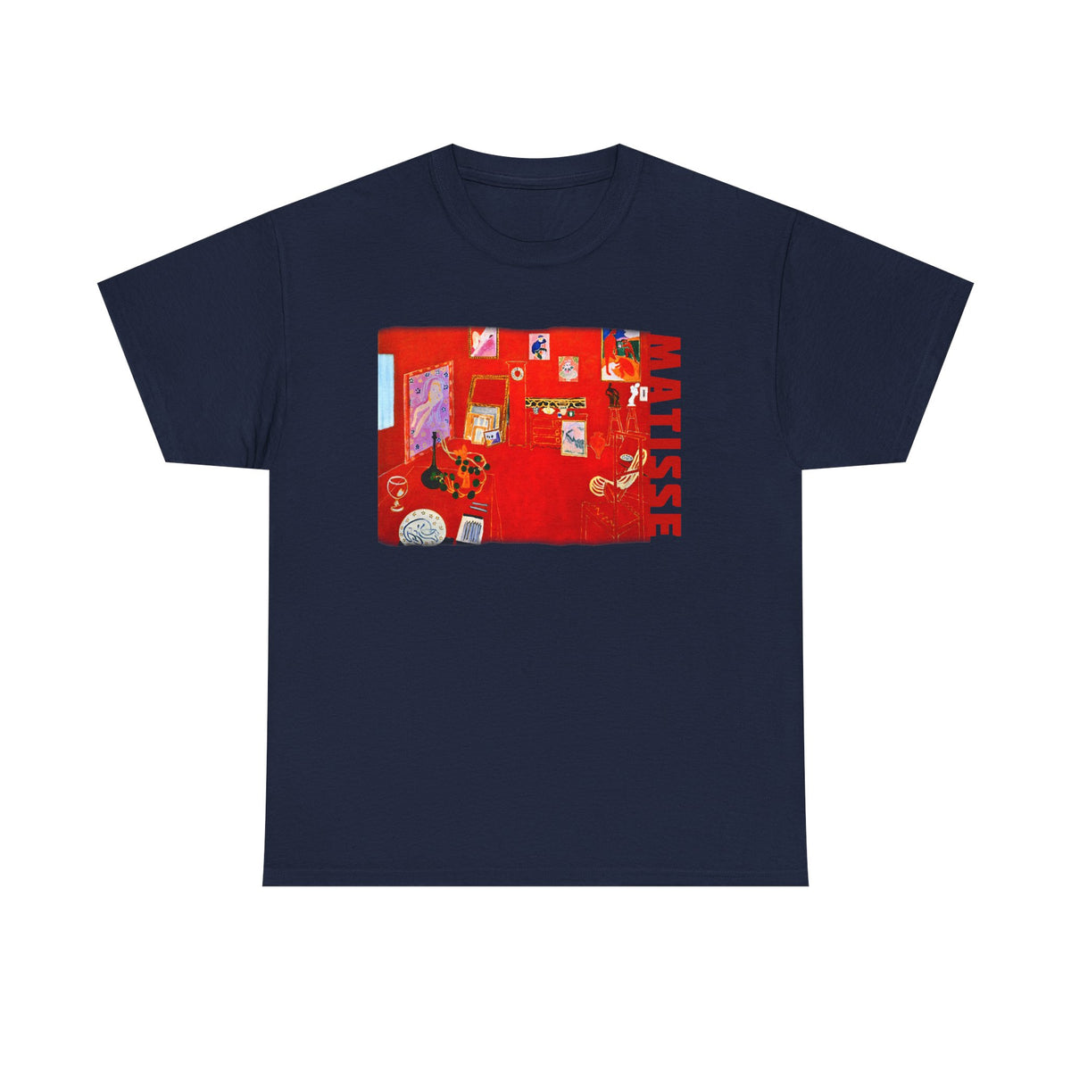 Matisse Art print The Red Studio 1911 on 100% cotton unisex T shirt