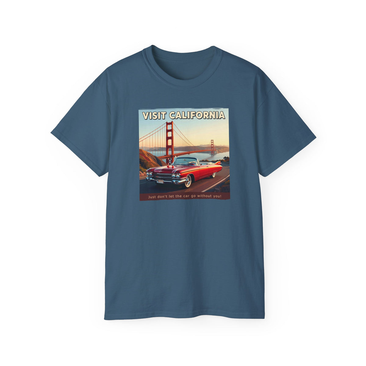 Vintage 'Visit California' Tee — Classic Art print on thicker vintage feel cotton.