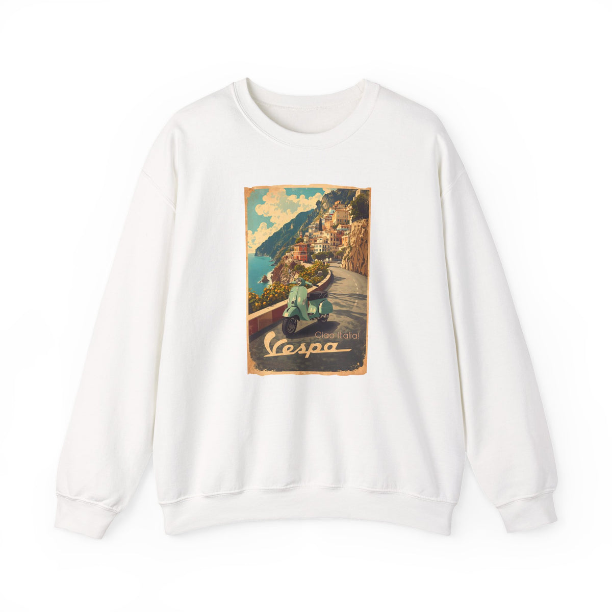Ciao Italia 'Vespa' Art print on Unisex Heavy Blend™ Crewneck Sweatshirt