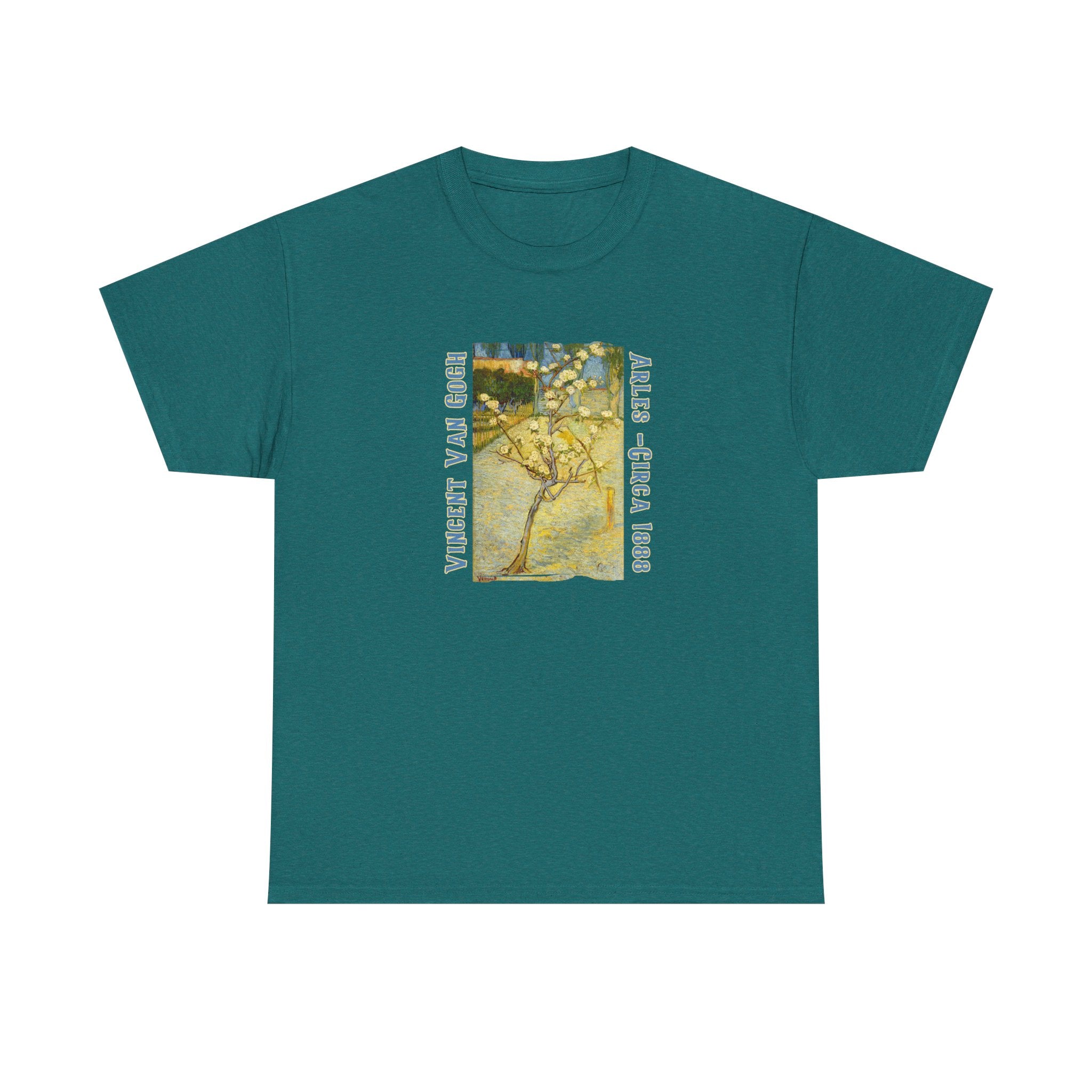 Heavy Cotton  T Shirt— Van Gogh Almond Tree Art print