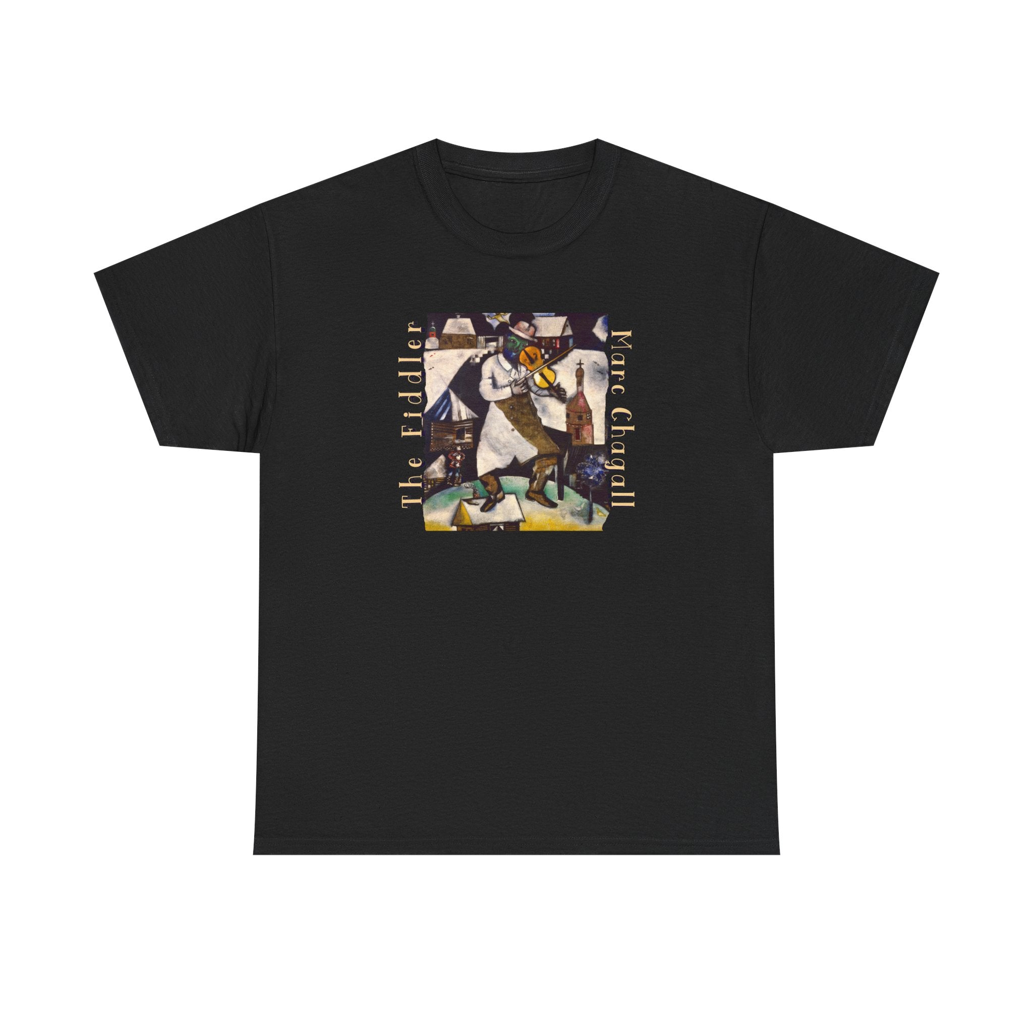 The Fiddler Chagall Art print on soft 100% cotton classic fit Tee