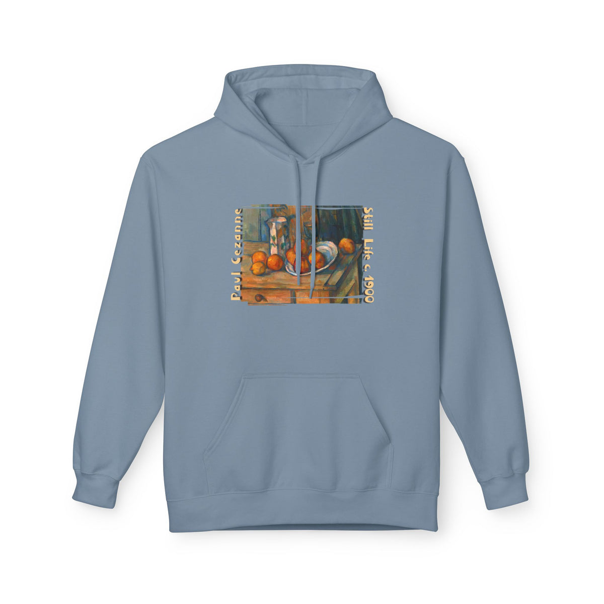 Paul Cezanne Art print 'Still Life' on midweight fleece hoodie.