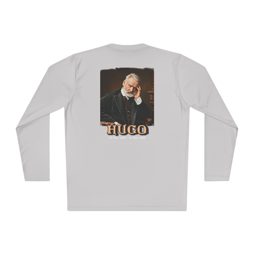 Victor Hugo Art print on the back of a Long Sleeve Lightweight Tee