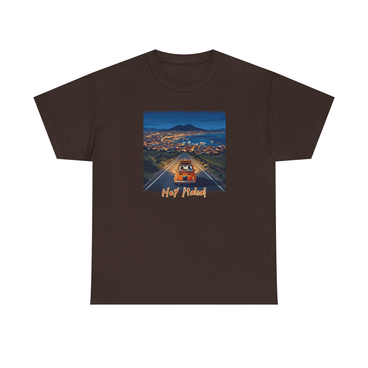 T-shirt en coton doux de poids moyen avec imprimé La Dolce Vita