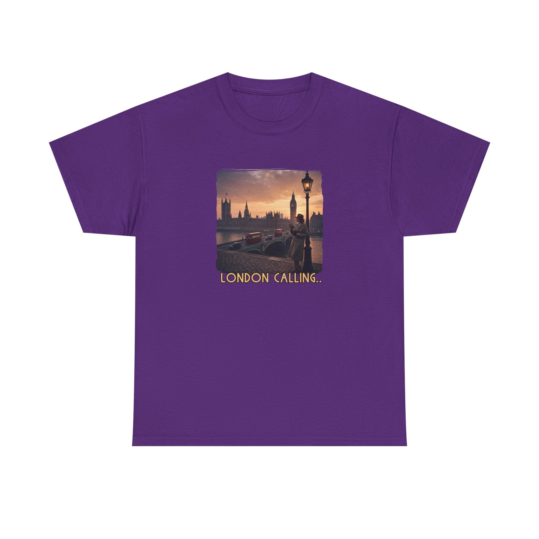 'London Calling' Art print on 100% cotton T shirt