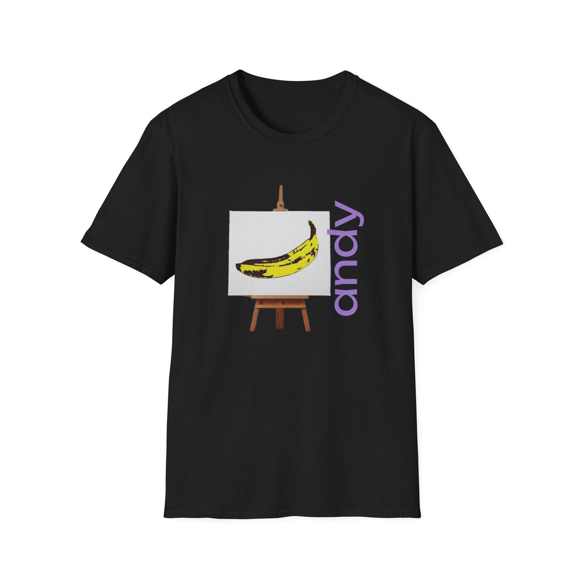 Warhol and the Velvet Underground Pop Art print on unisex Cotton T shirt with ribbed collar.