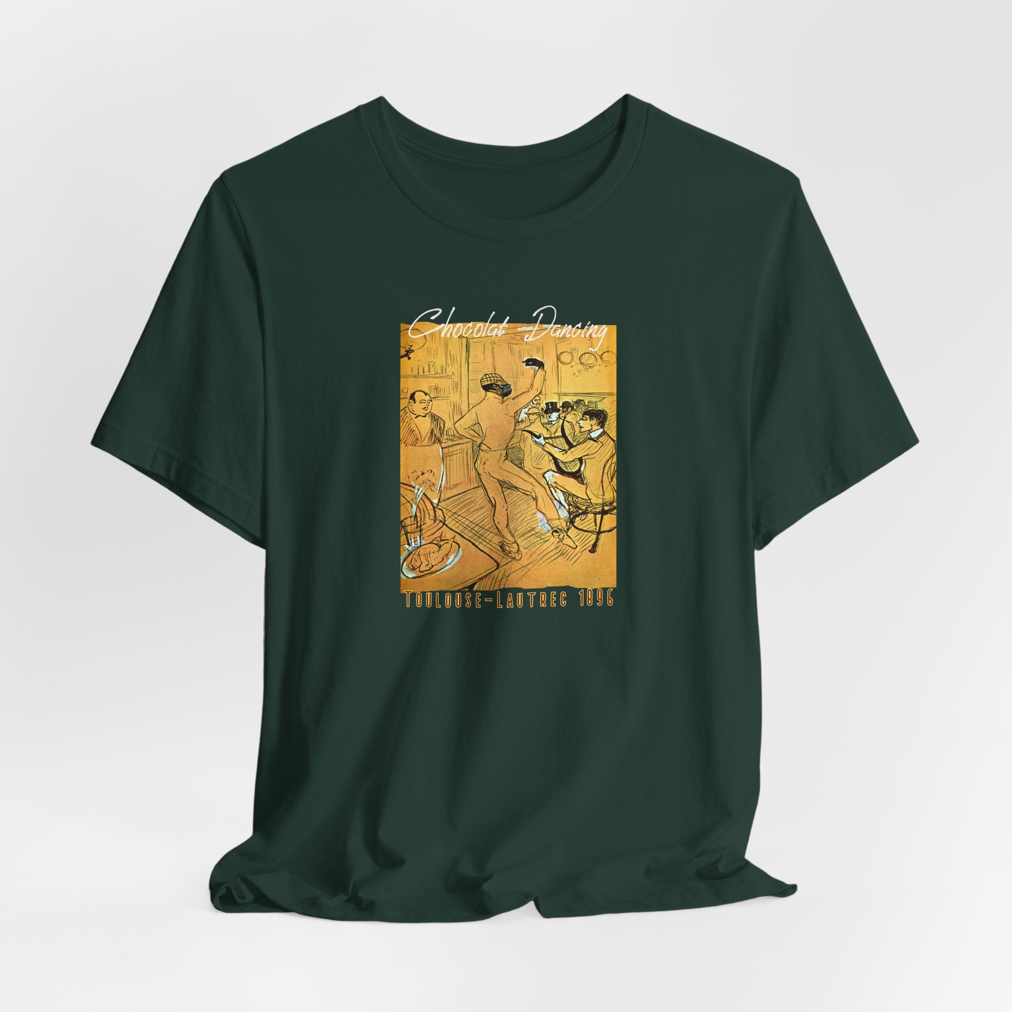 Toulouse Lautrec 'Chocolat Dancing'  Art print on  soft cotton lightweight T shirt