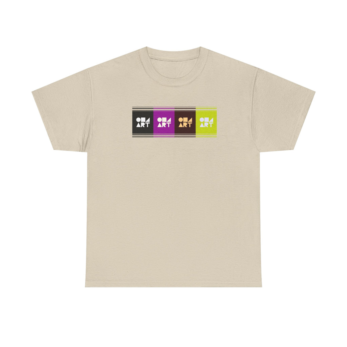 Retro Pop Graphic Tshirt saying ART on 100% soft cotton .