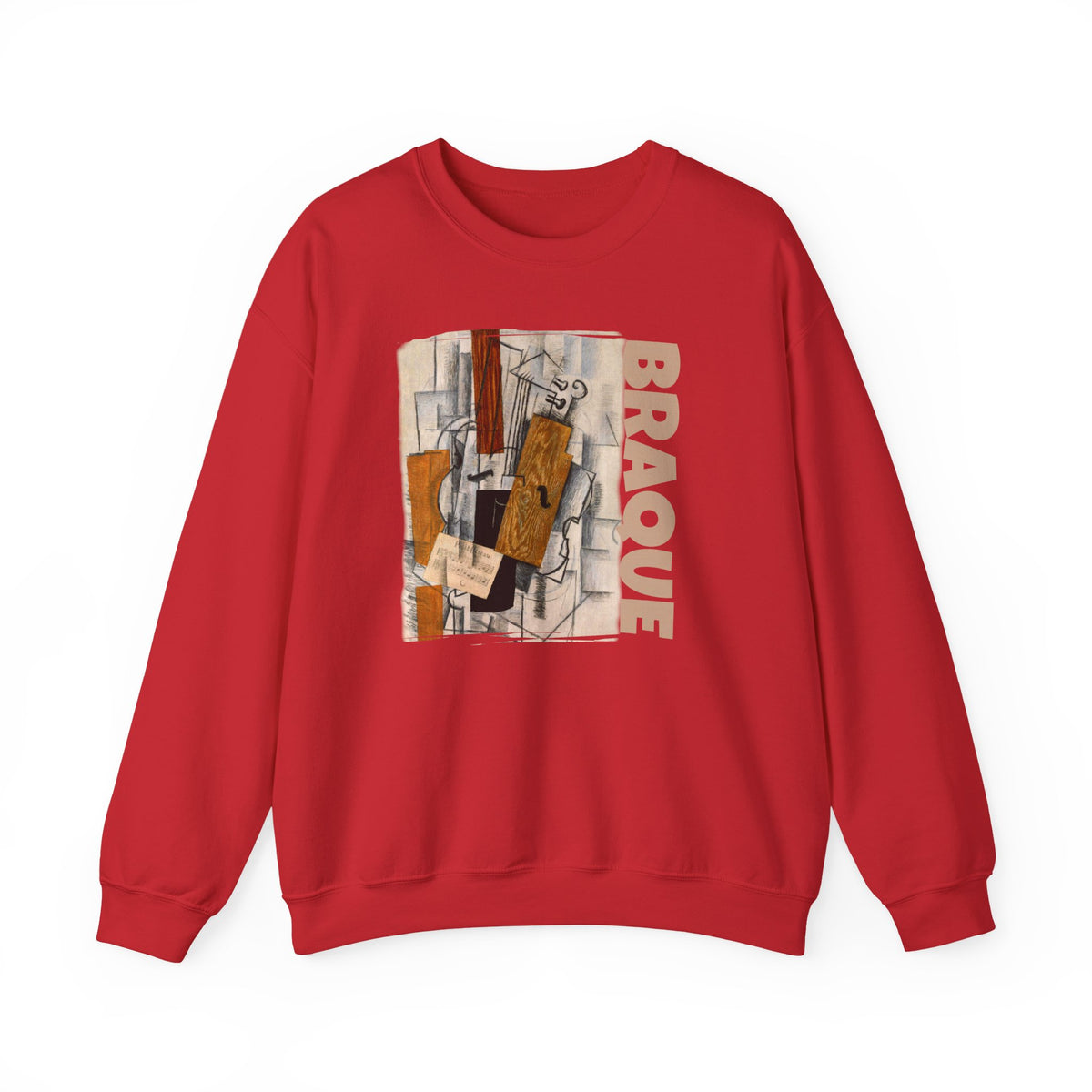 Georges Braque Cubist Art Print on Midweight Crewneck Sweatshirt