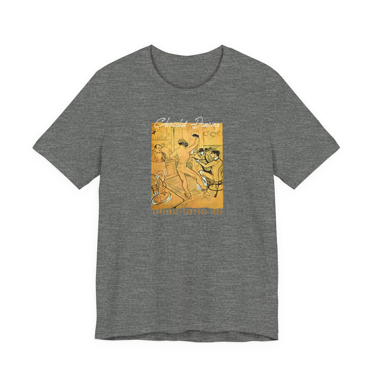 Toulouse Lautrec 'Chocolat Dancing'  Art print on  soft cotton lightweight T shirt