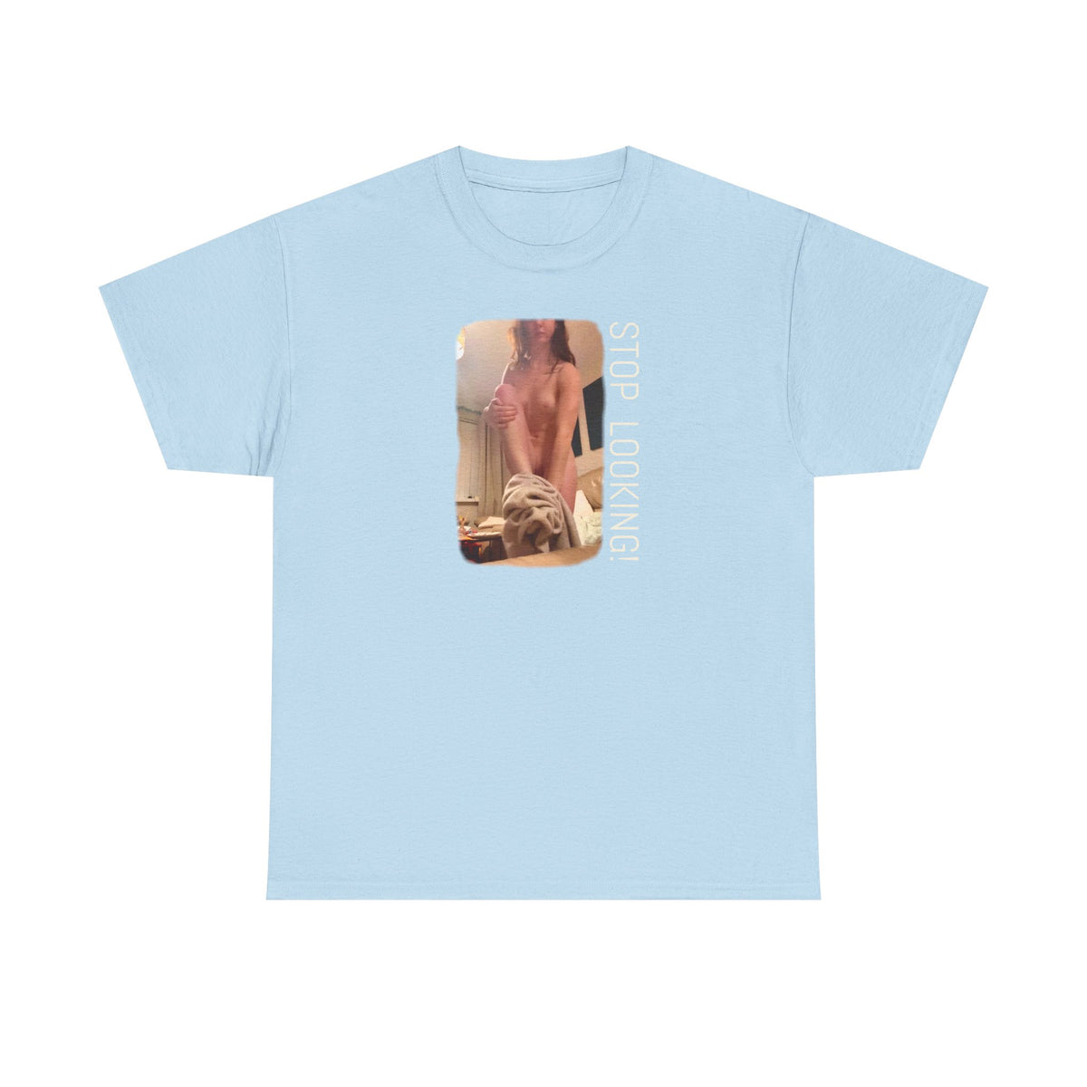 The Undresser. Art print on heavy cotton blah blah T shirt thingamy