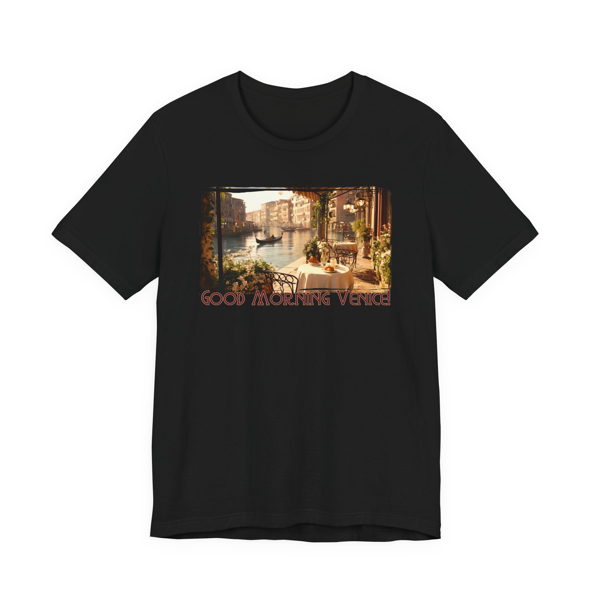 100% Airlume combed & ring-spun lightweight cotton — 'Good Morning Venice' Vintage Art Print