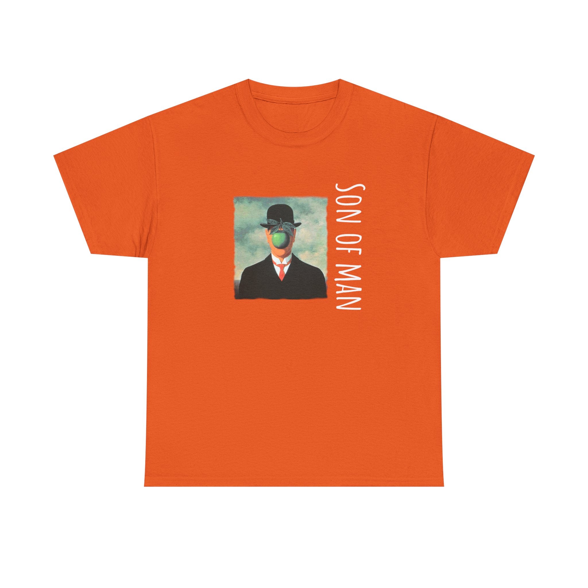 100% Heavy Cotton T Shirt with Magritte Art Print