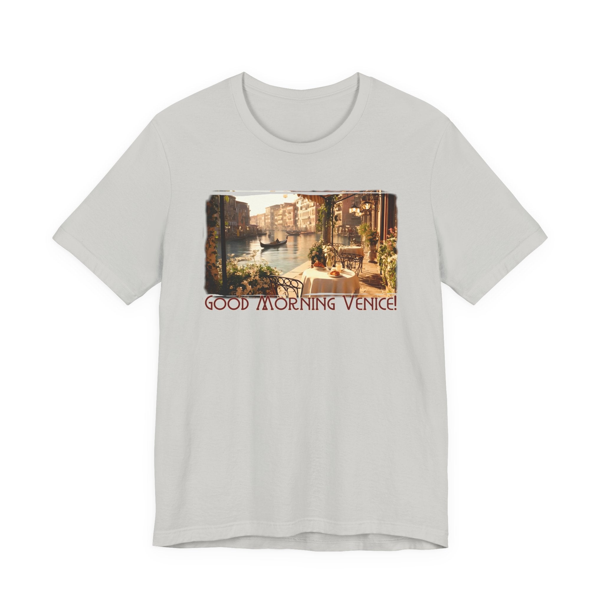 100% Airlume combed & ring-spun lightweight cotton — 'Good Morning Venice' Vintage Art Print