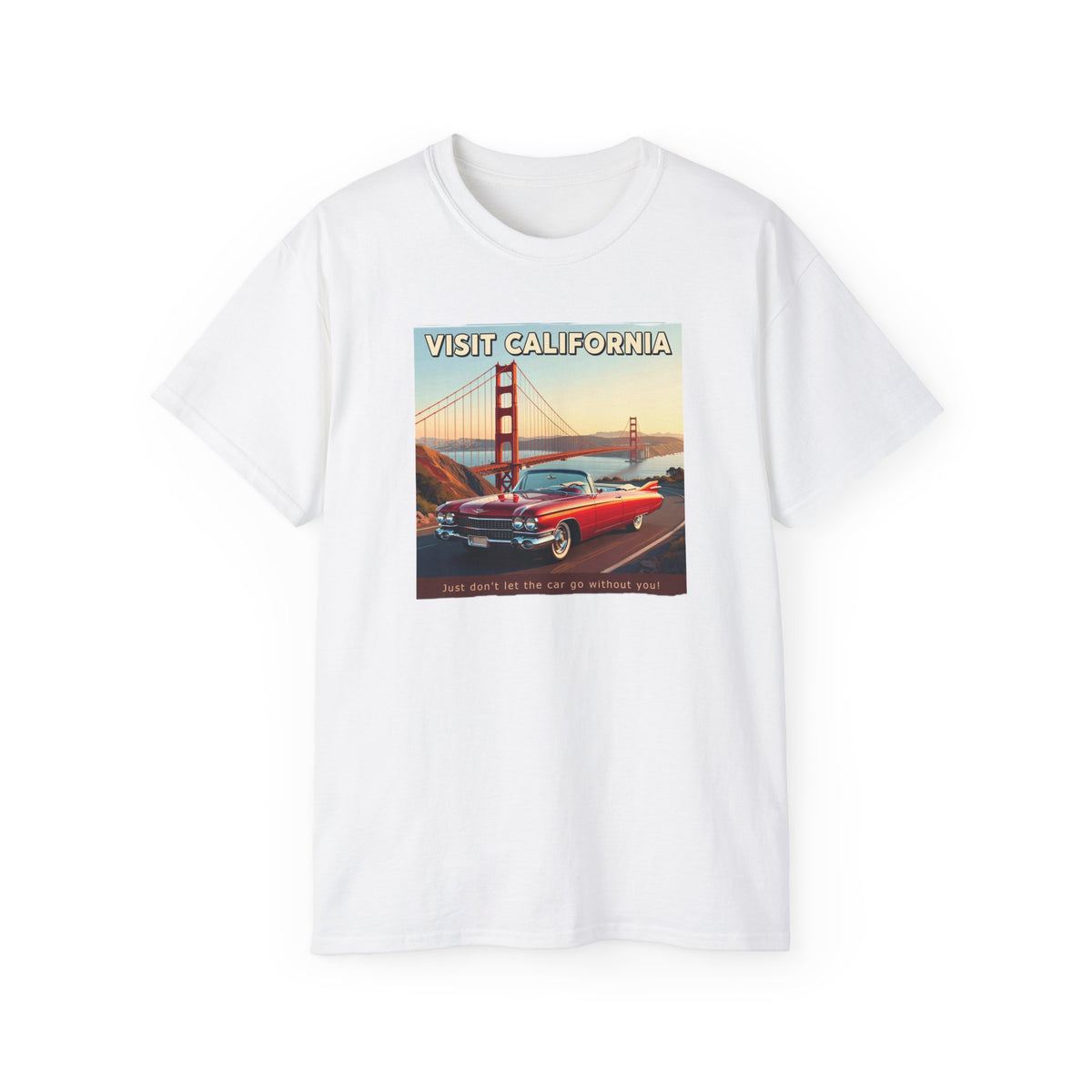 Vintage 'Visit California' Tee — Classic Art print on thicker vintage feel cotton.
