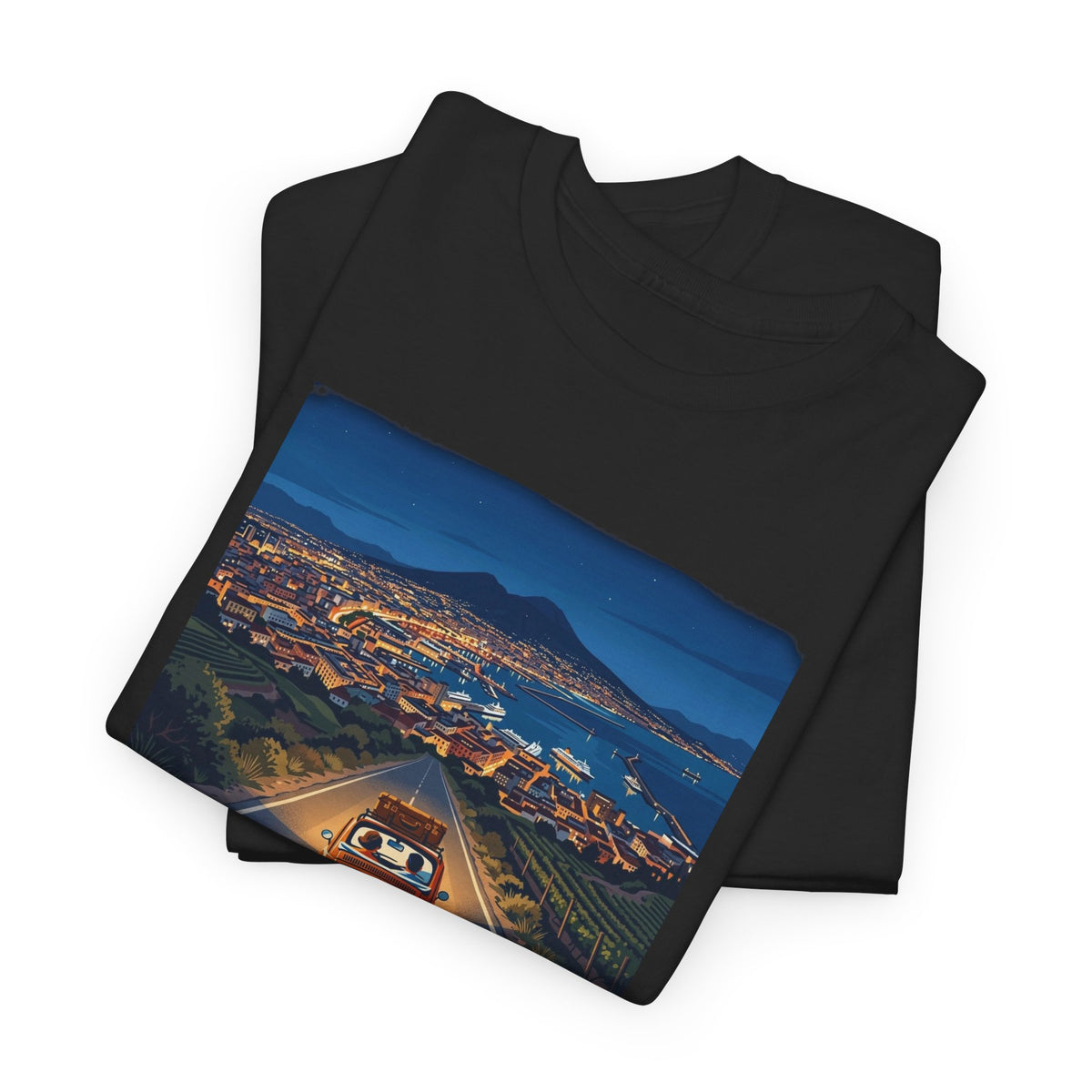 T-shirt en coton doux de poids moyen avec imprimé La Dolce Vita