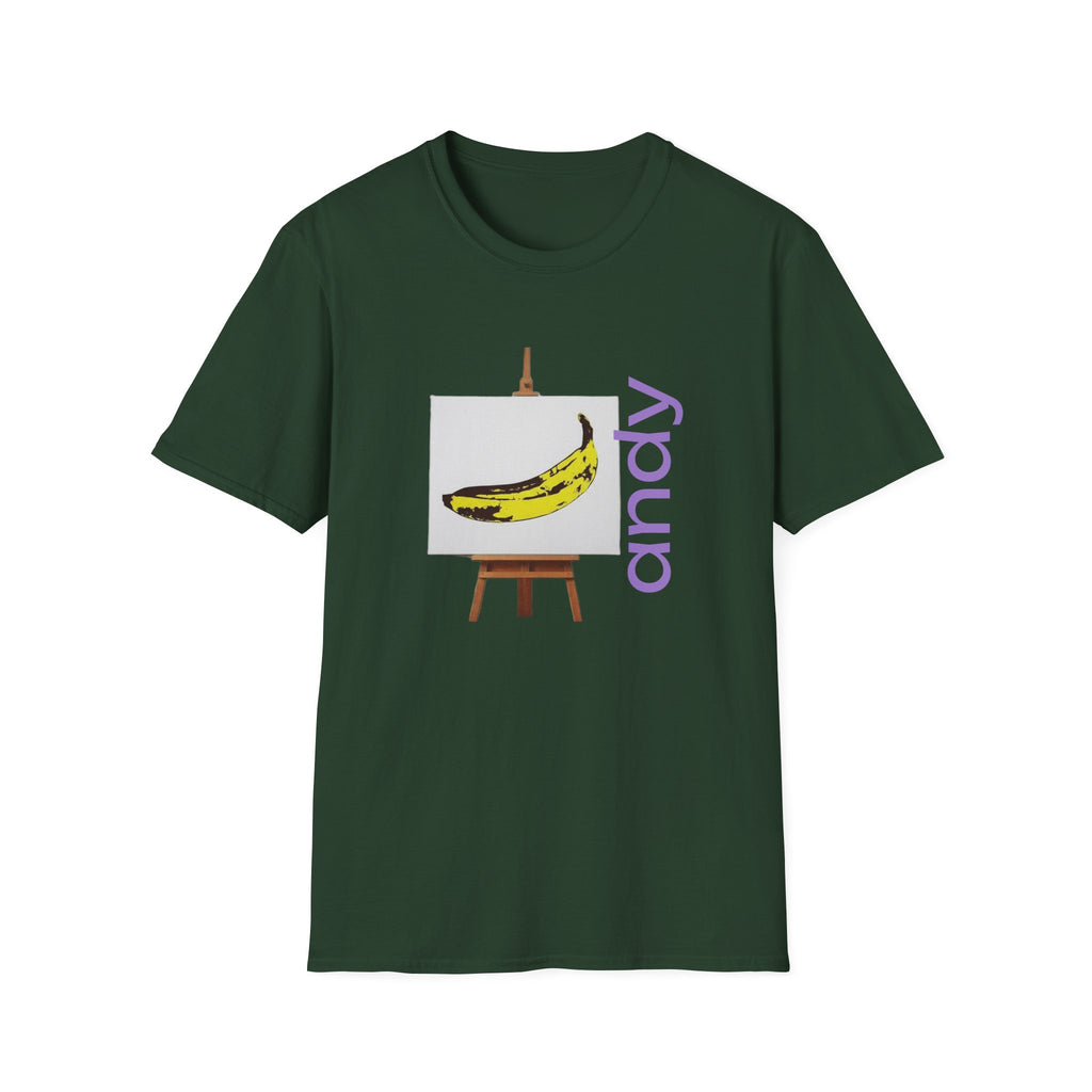 Warhol and the Velvet Underground Pop Art print on unisex Cotton T shirt with ribbed collar.