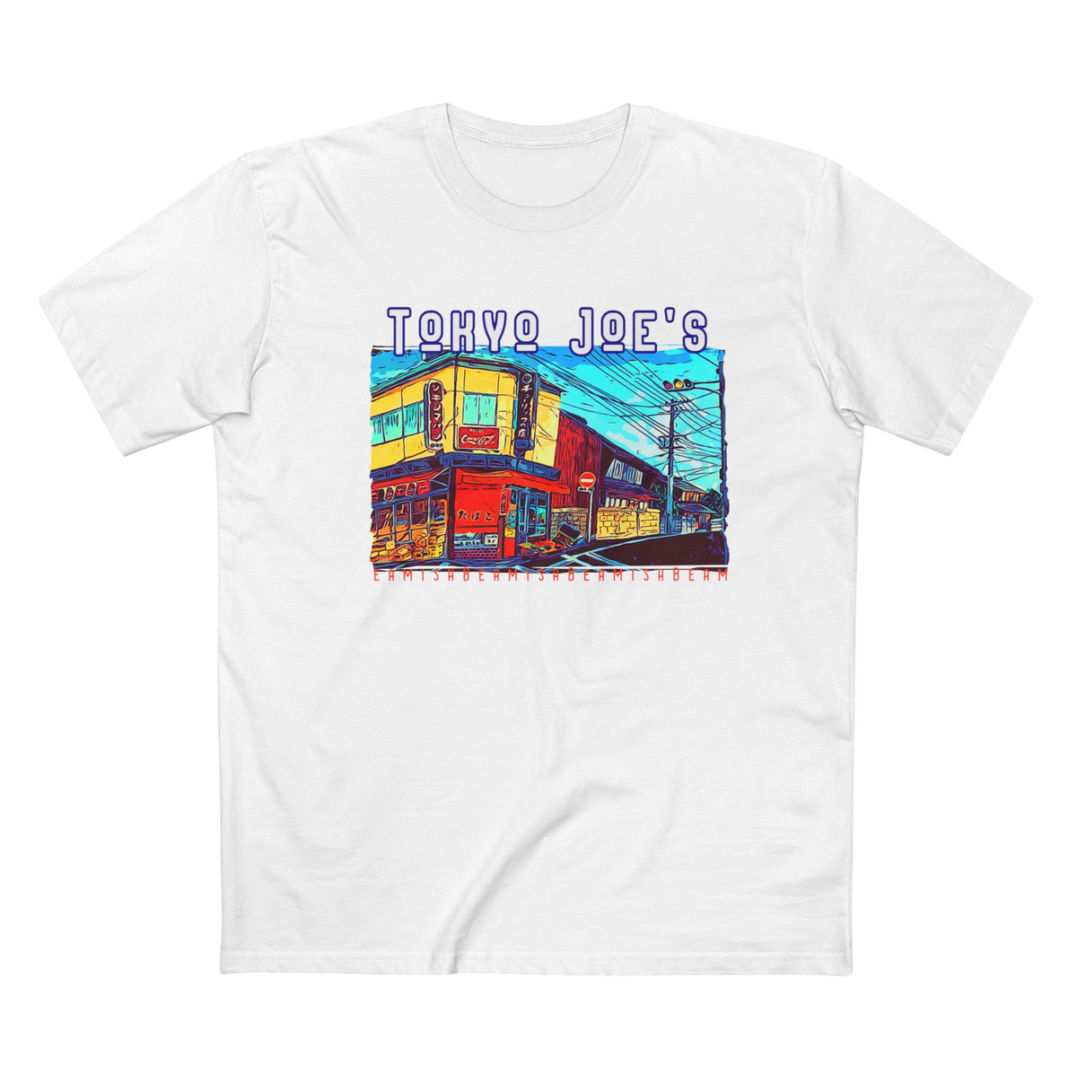 T-shirt en coton coupe regular avec imprimé artistique Tokyo Joe.
