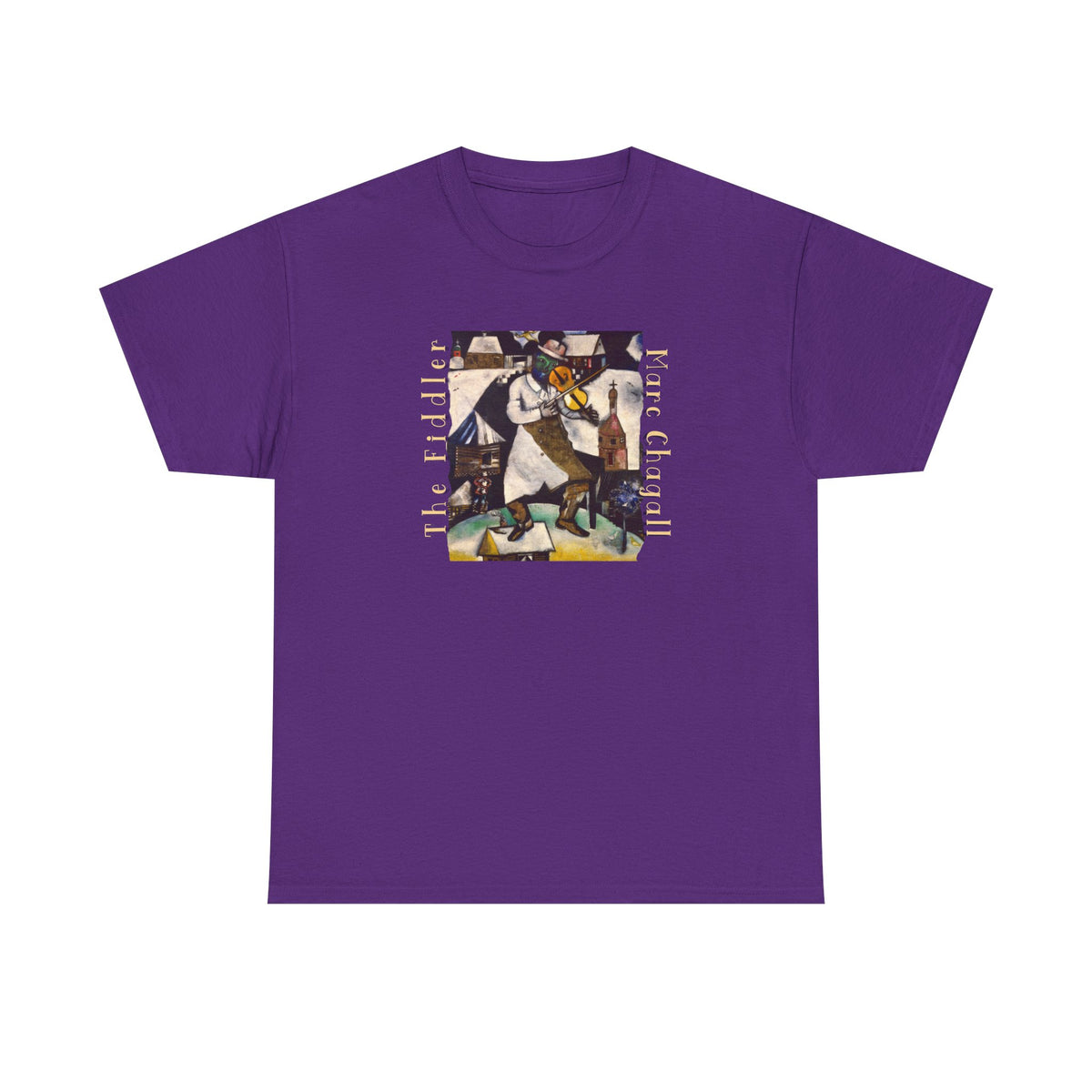 The Fiddler Chagall Art print on soft 100% cotton classic fit Tee