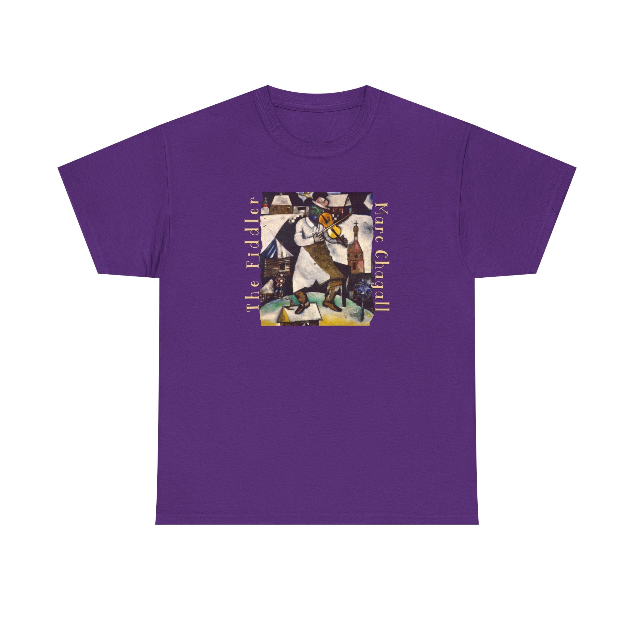 The Fiddler Chagall Art print on soft 100% cotton classic fit Tee