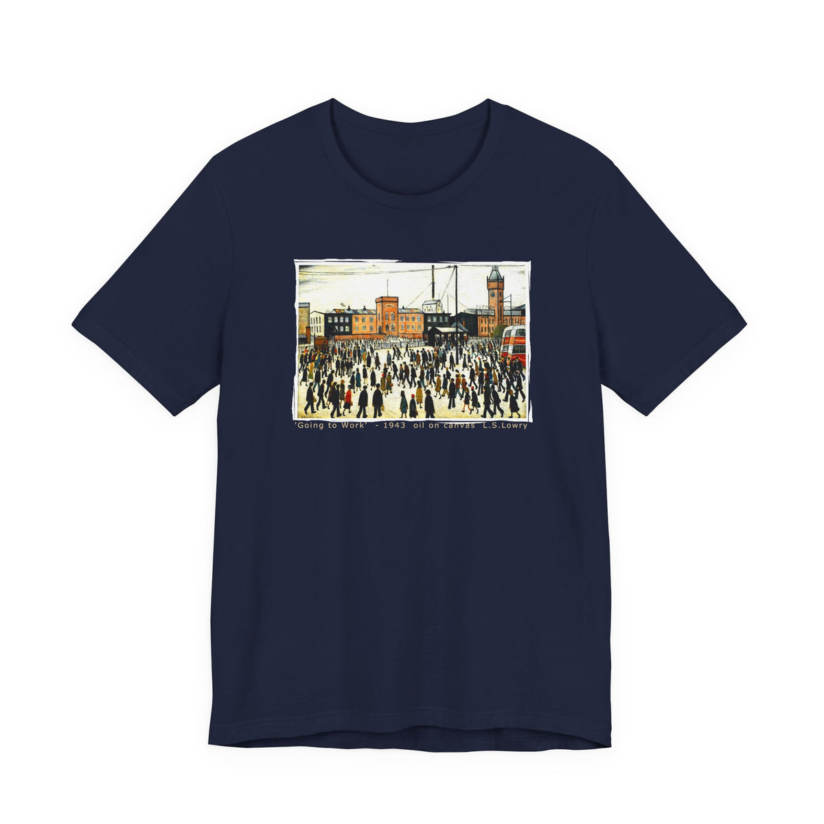 LS Lowry 'Going to Work' Art print on 100% cotton T shirt