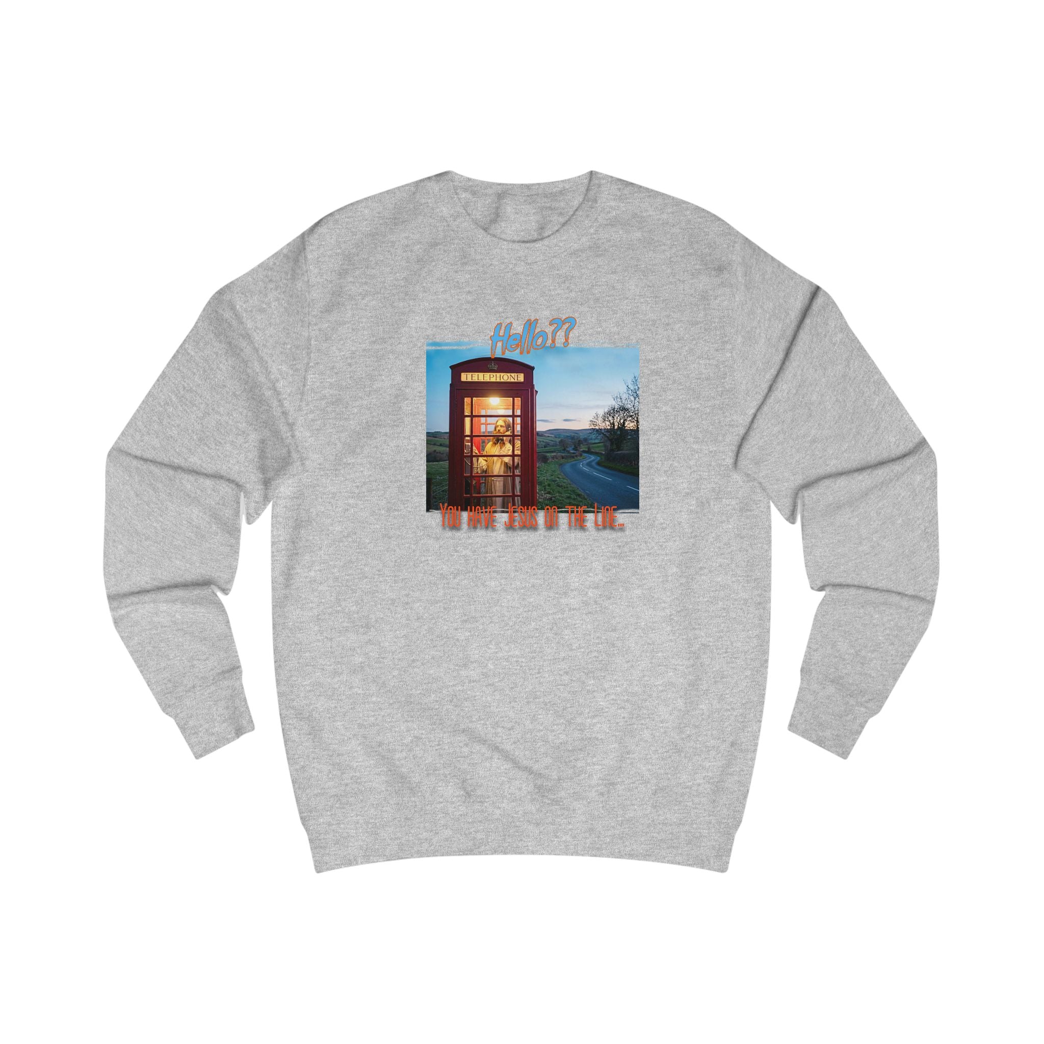 "Jesus on the Line" Art print on Medium 80/20 soft cotton blend Sweatshirt