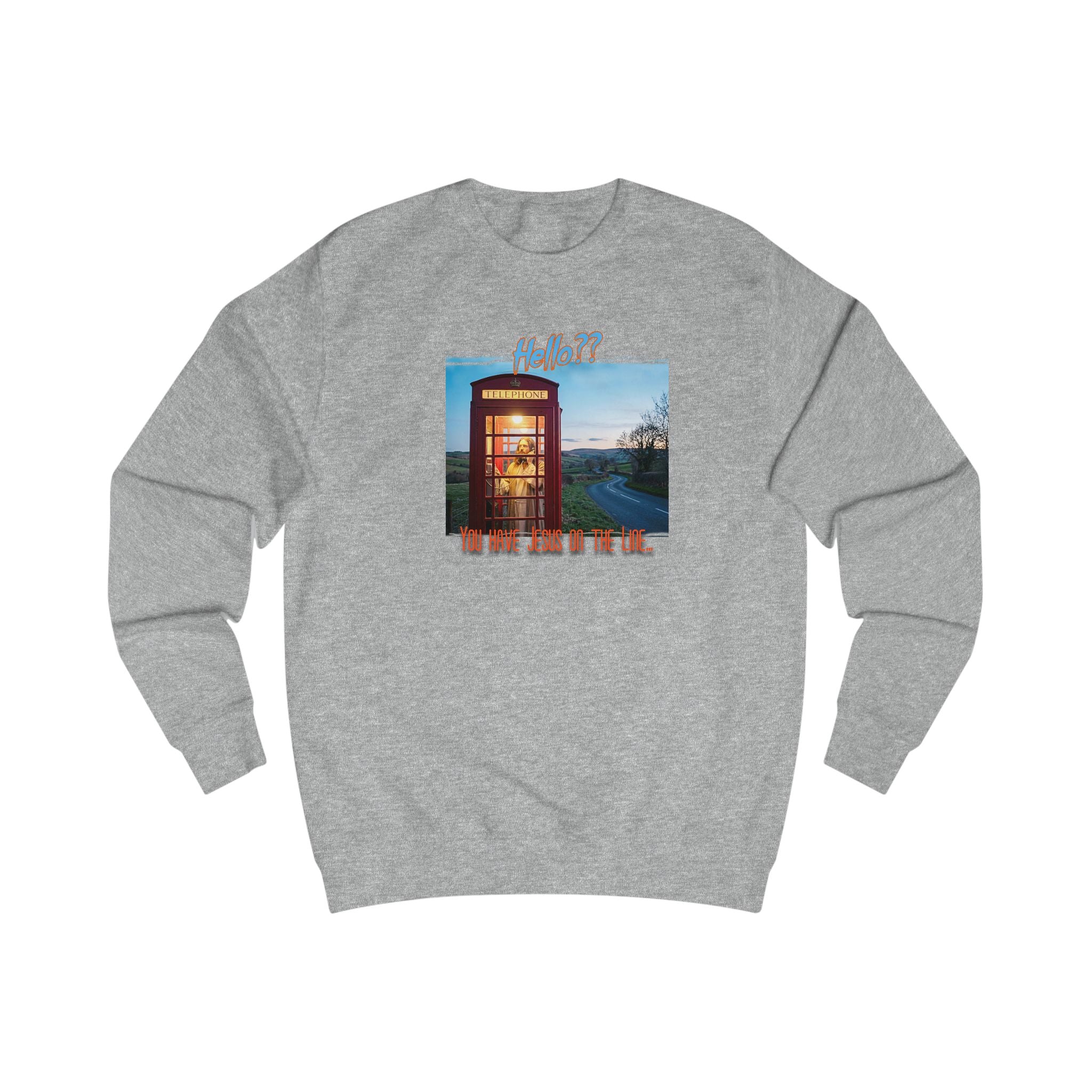 "Jesus on the Line" Art print on Medium 80/20 soft cotton blend Sweatshirt