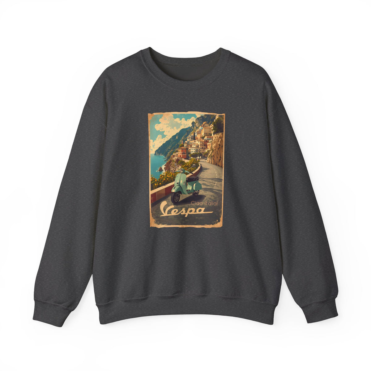 Ciao Italia 'Vespa' Art print on Unisex Heavy Blend™ Crewneck Sweatshirt