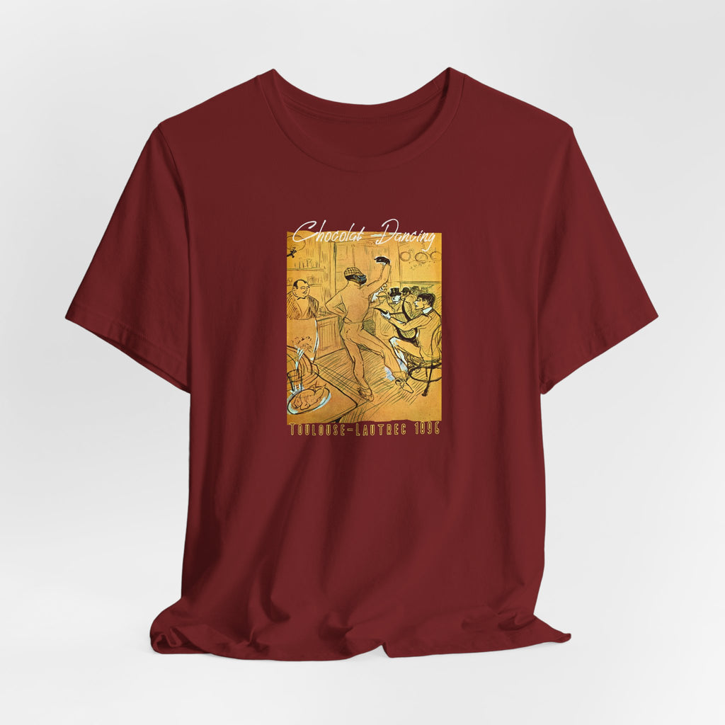 Toulouse Lautrec 'Chocolat Dancing'  Art print on  soft cotton lightweight T shirt