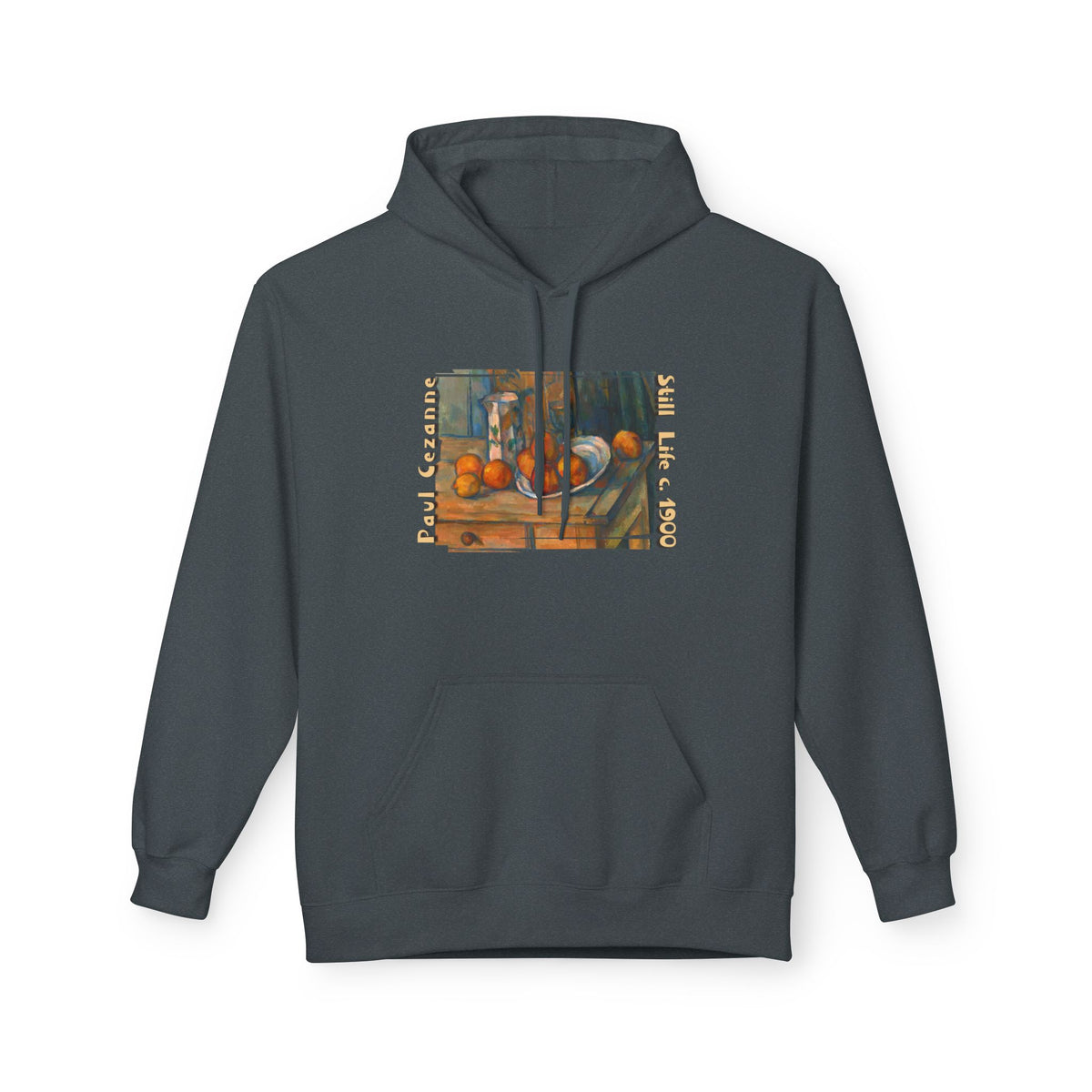 Paul Cezanne Art print 'Still Life' on midweight fleece hoodie.