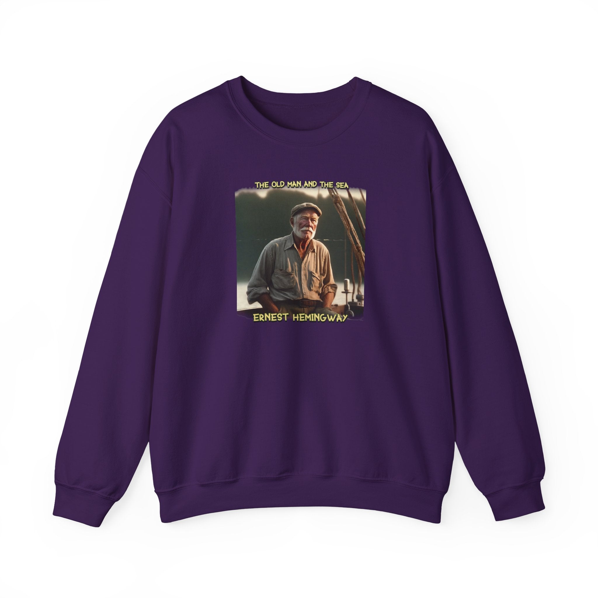 "Ernest Hemingway – Vintage Portrait Art Print Crewneck Sweatshirt"