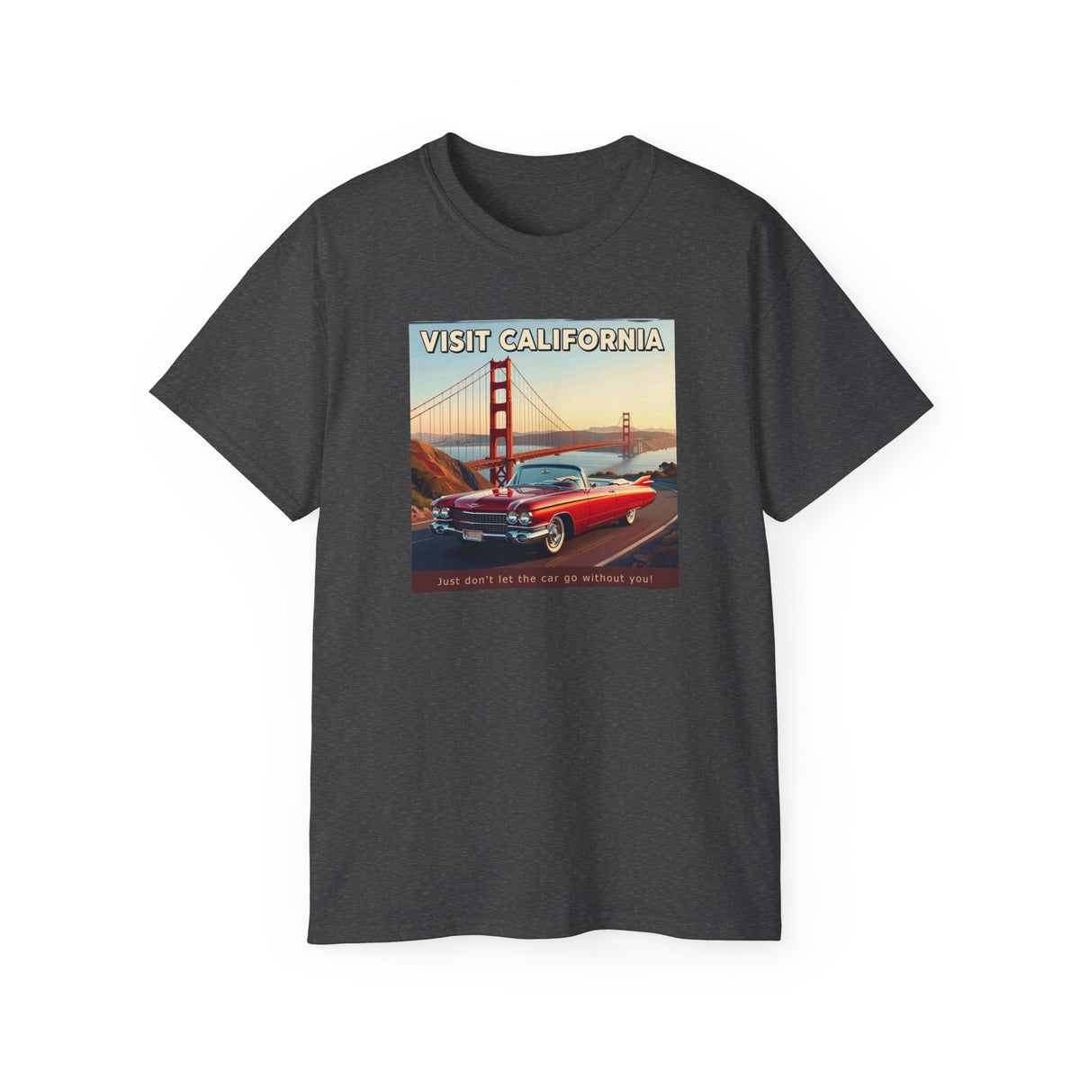 Vintage 'Visit California' Tee — Classic Art print on thicker vintage feel cotton.