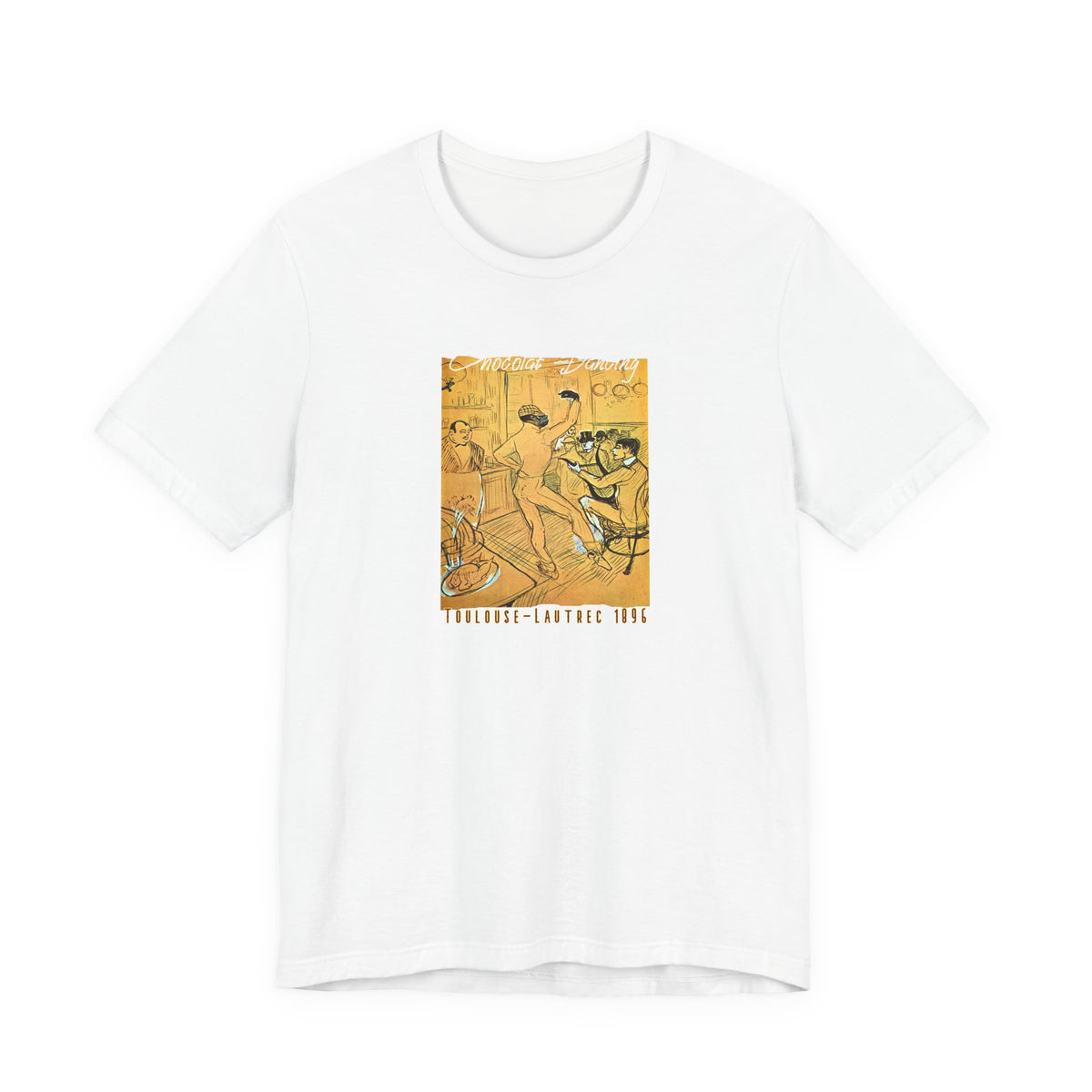 Toulouse Lautrec 'Chocolat Dancing'  Art print on  soft cotton lightweight T shirt