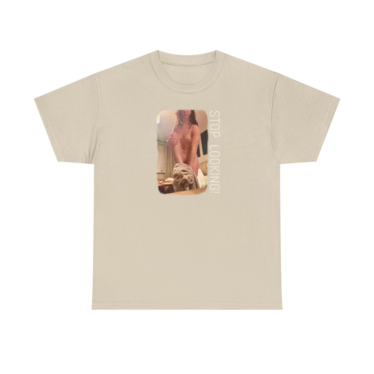 The Undresser. Art print on heavy cotton blah blah T shirt thingamy