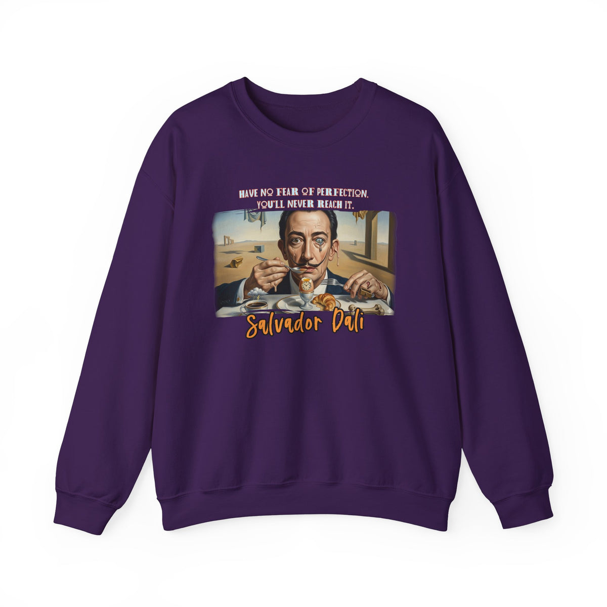 Salvador Dali Art print on medium heavy classic crewneck blend Sweater