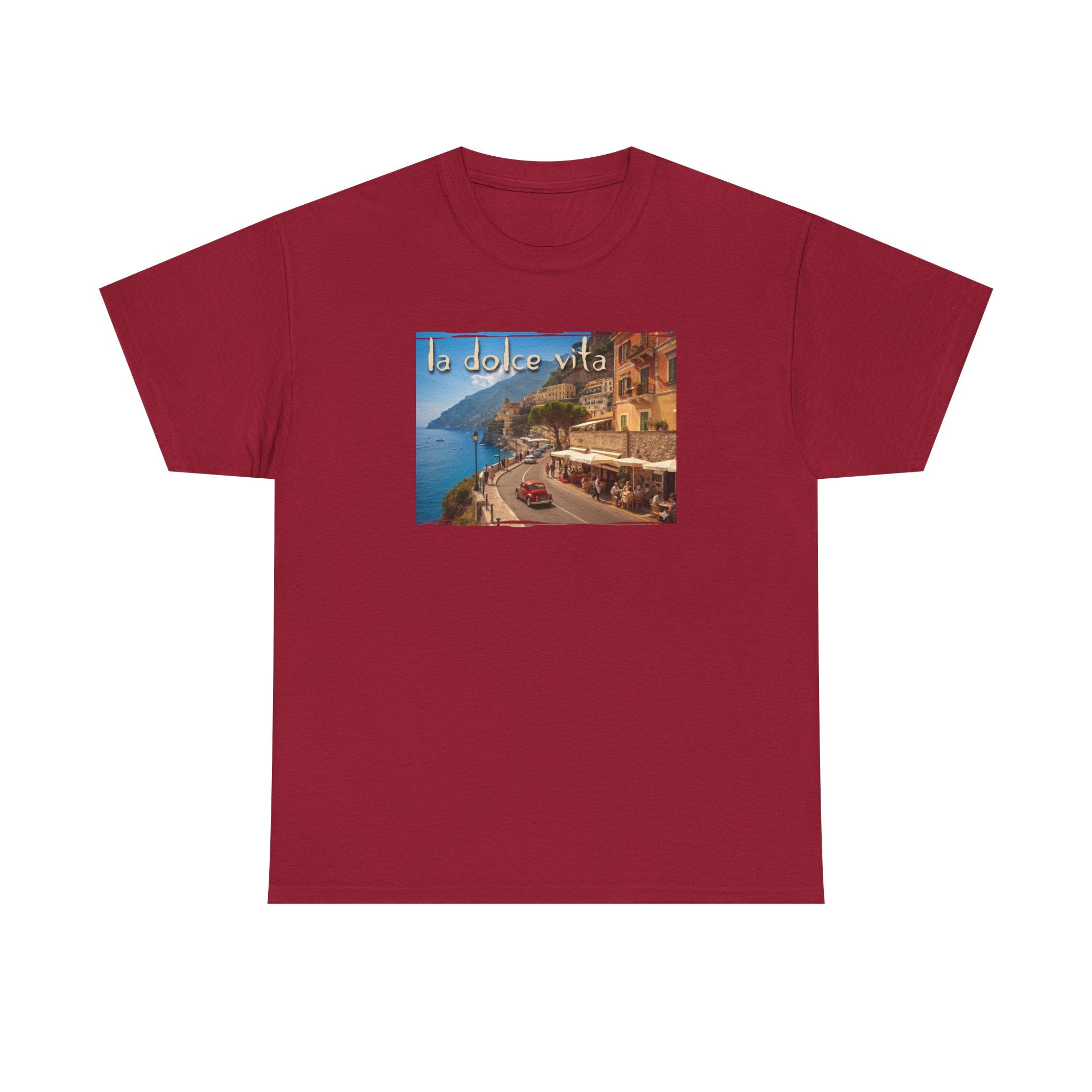 La Dolce Vita Art print on medium weight soft cotton T shirt