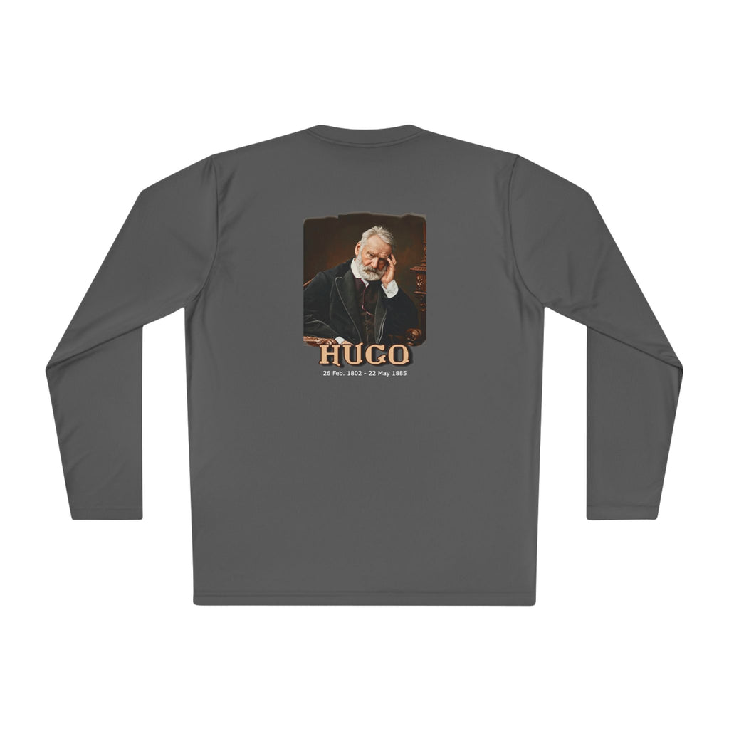 T-shirt léger à manches longues avec imprimé artistique Victor Hugo.