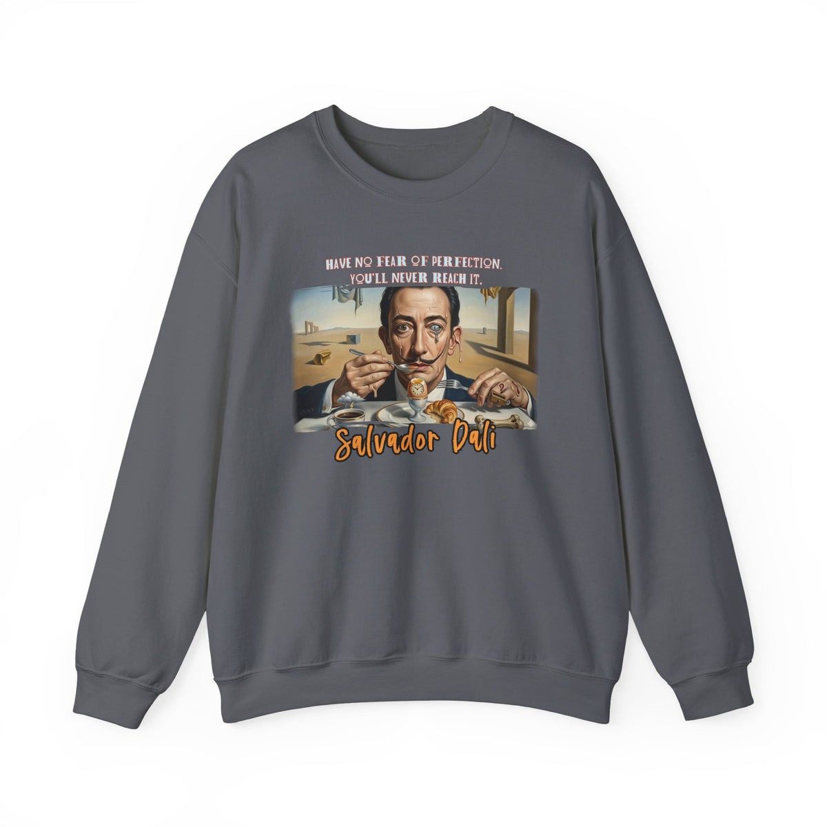 Salvador Dali Art print on medium heavy classic crewneck blend Sweater
