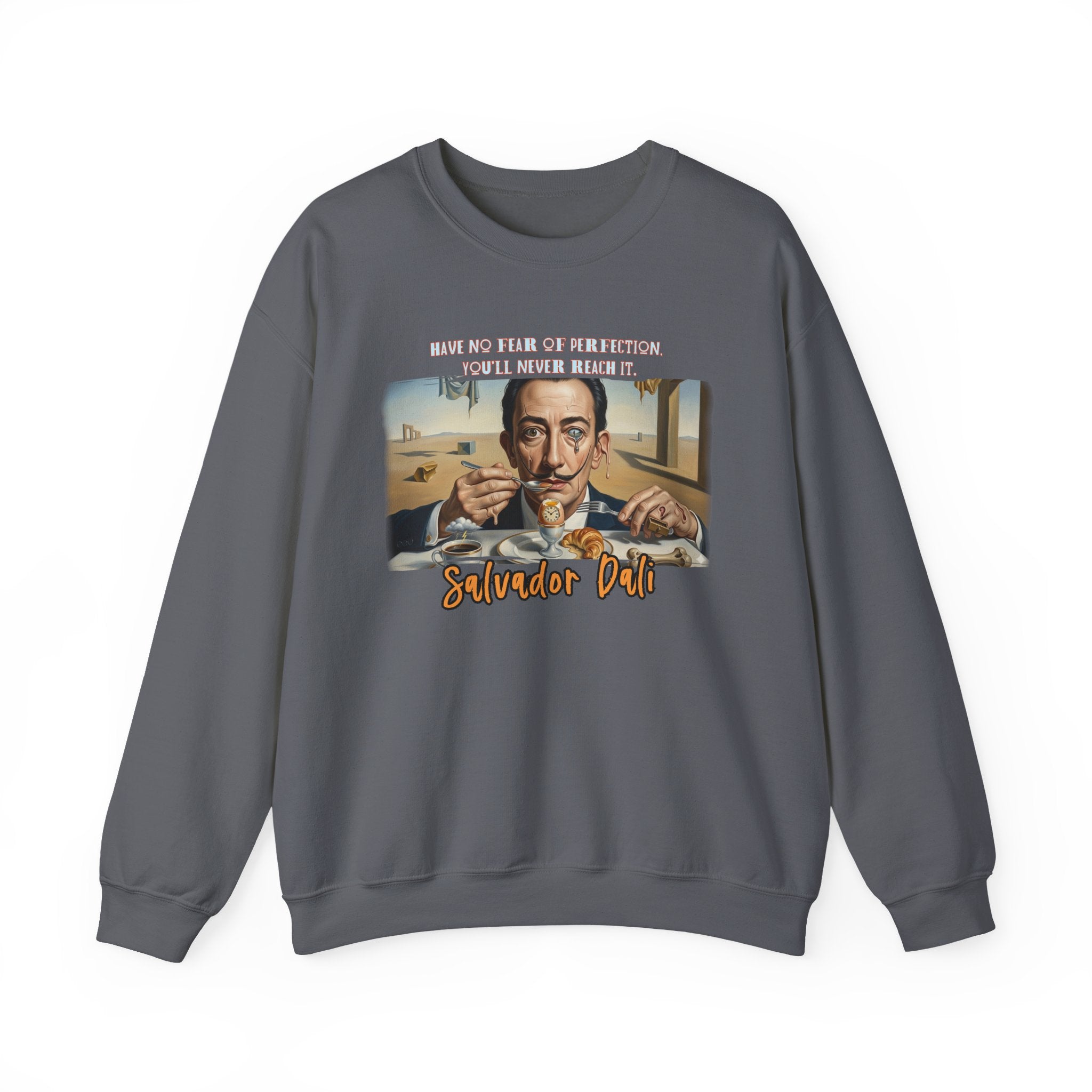 Salvador Dali Art print on medium heavy classic crewneck blend Sweater.