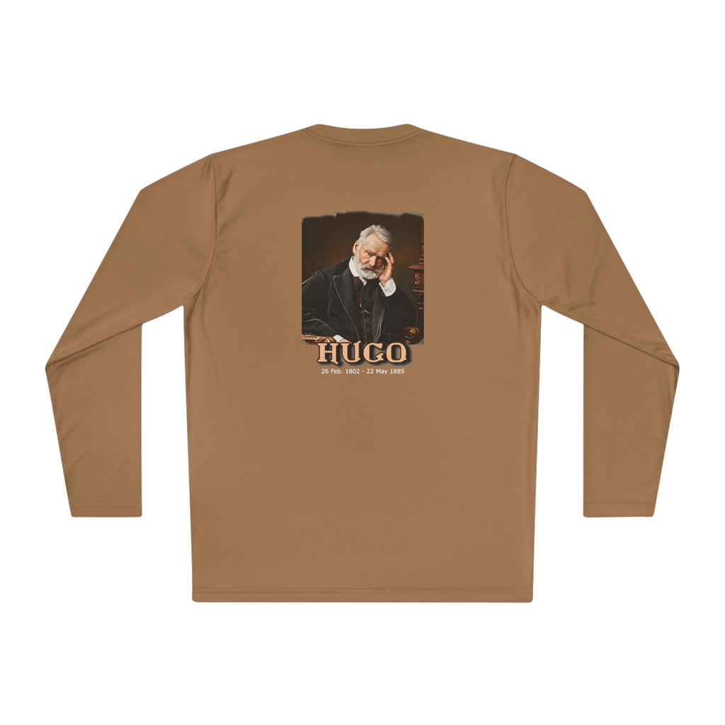 T-shirt léger à manches longues avec imprimé artistique Victor Hugo.