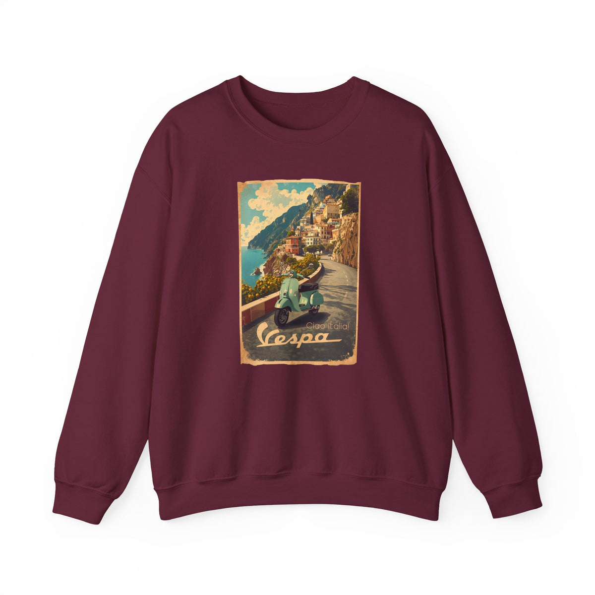 Ciao Italia 'Vespa' Art print on Unisex Heavy Blend™ Crewneck Sweatshirt