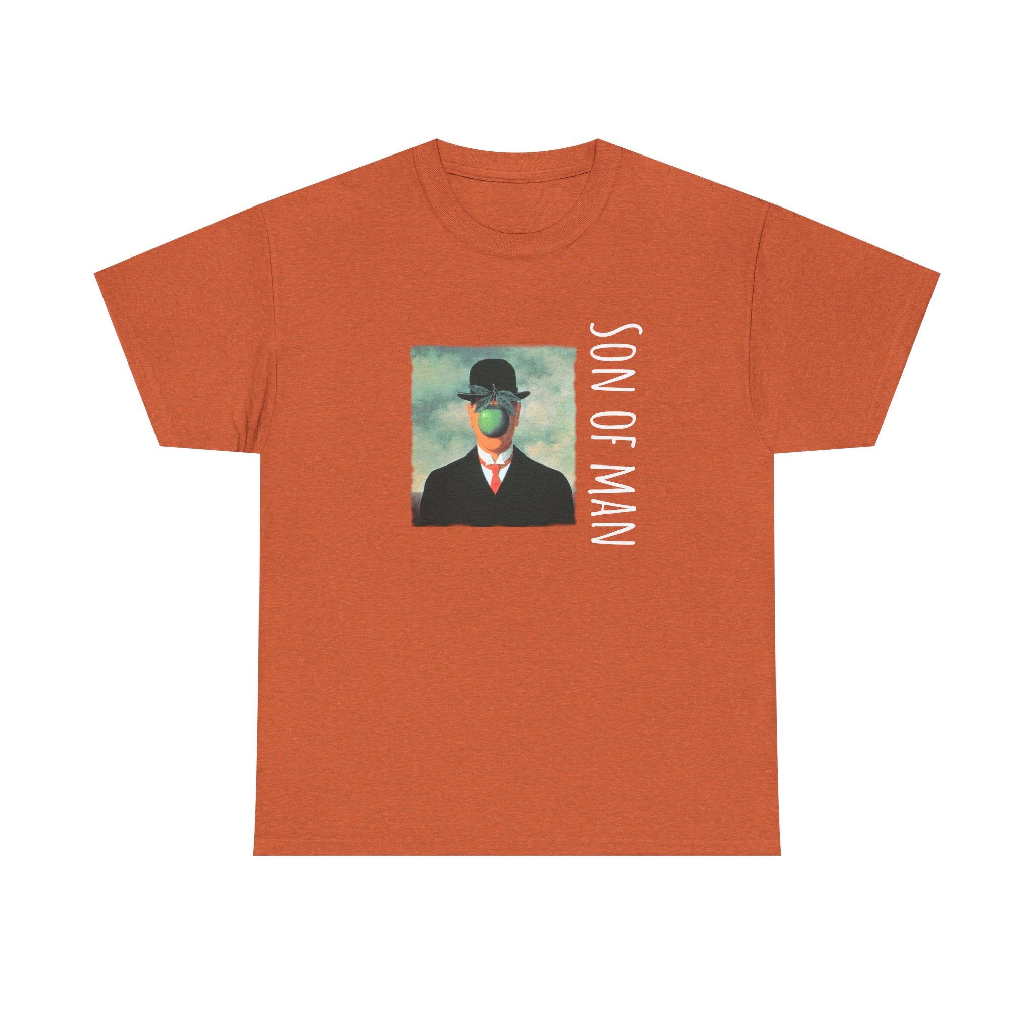 100% Heavy Cotton T Shirt with Magritte Art Print