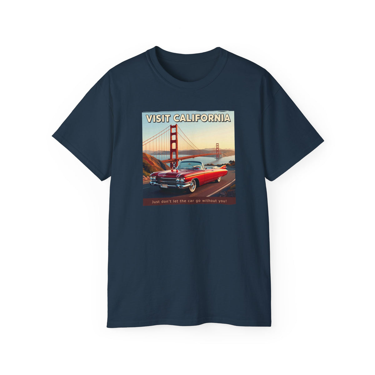Vintage 'Visit California' Tee — Classic Art print on thicker vintage feel cotton.