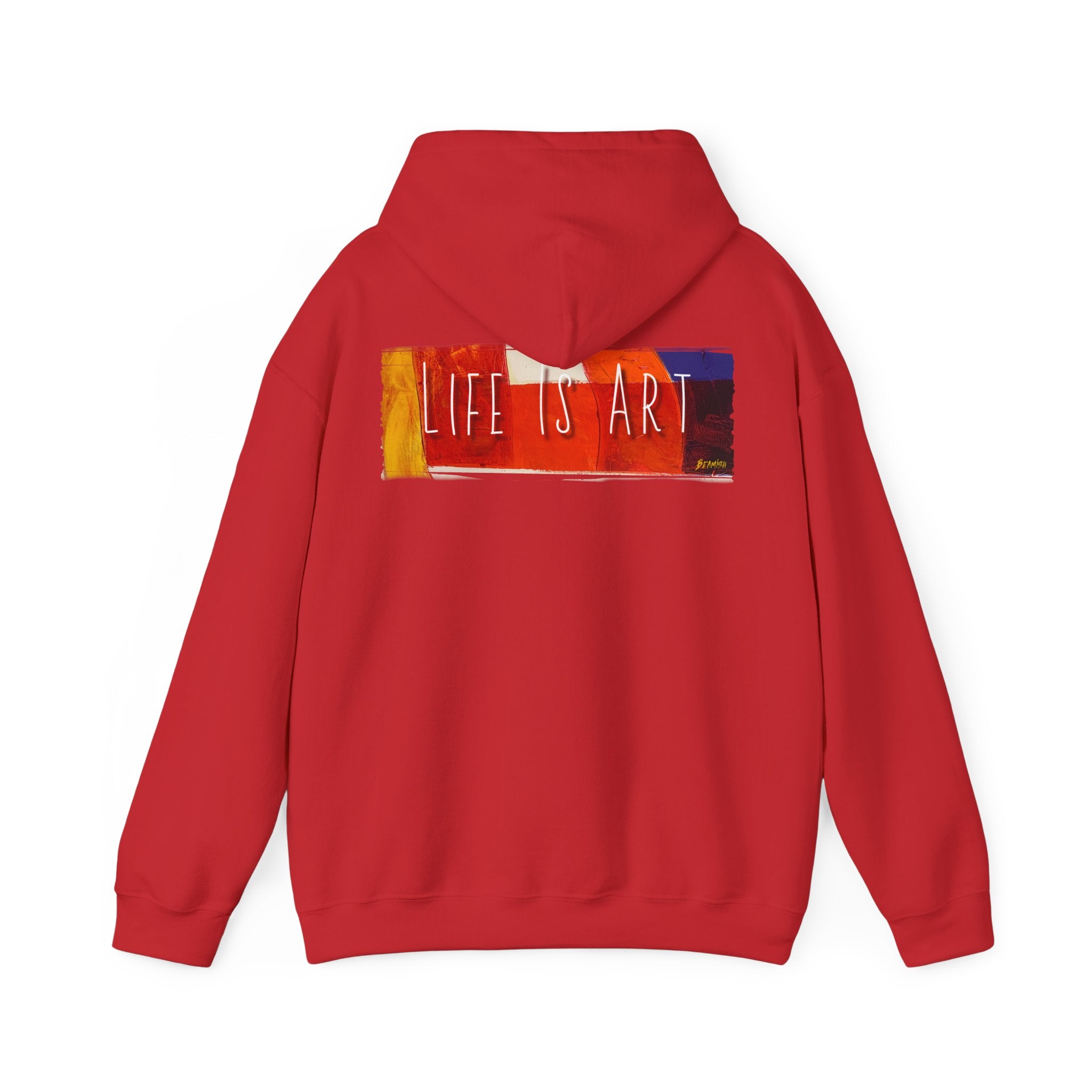 Life Is Art Hoodie – Colorful Brushstroke Graphic pullover with Art print.