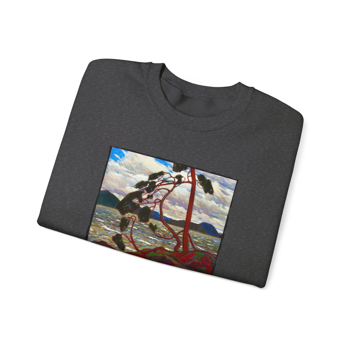 Tom Thomson Landscape 'The West Wind' on soft roomy midweight Crewneck Sweatshirt