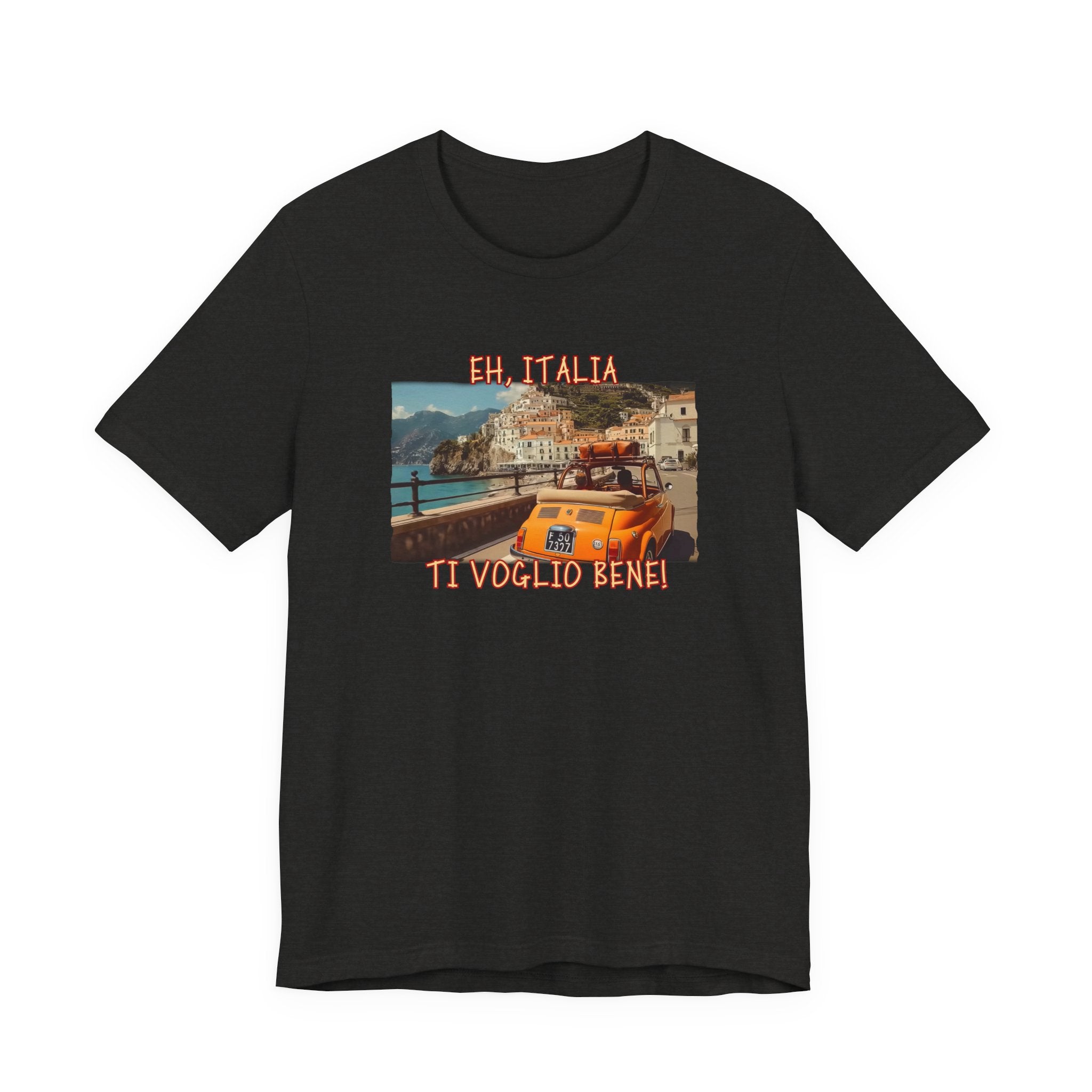 "Eh, Italia Ti Voglio Bene" Light weight cotton T-Shirt with Art print.