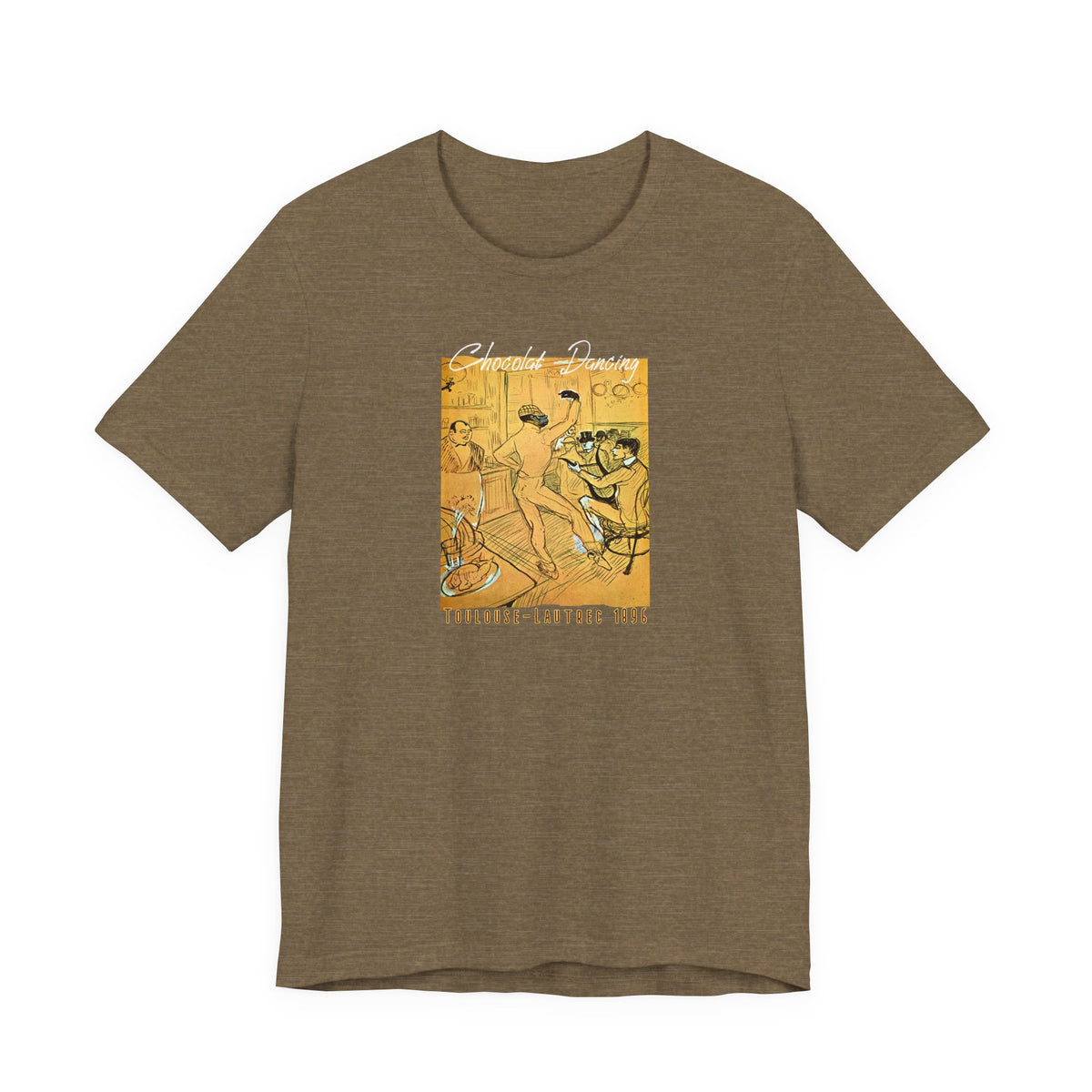 Toulouse Lautrec 'Chocolat Dancing'  Art print on  soft cotton lightweight T shirt