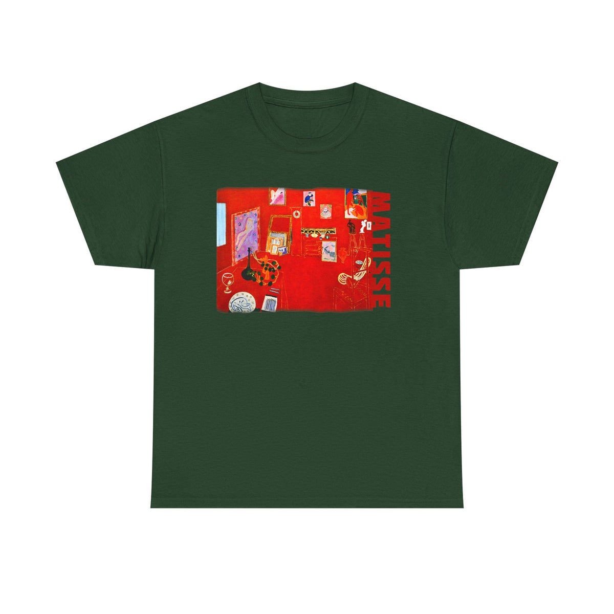 Matisse Art print The Red Studio 1911 on 100% cotton unisex T shirt