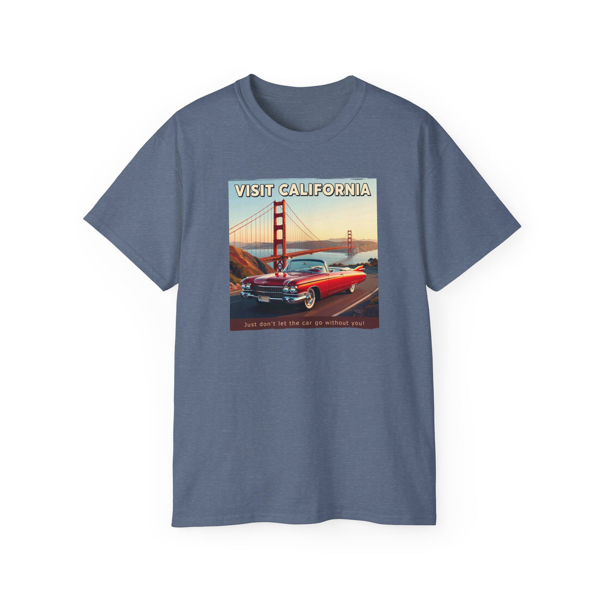 Vintage 'Visit California' Tee — Classic Art print on thicker vintage feel cotton.