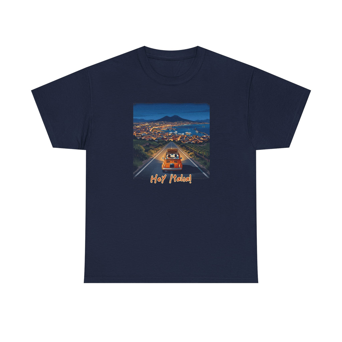 T-shirt en coton doux de poids moyen avec imprimé La Dolce Vita
